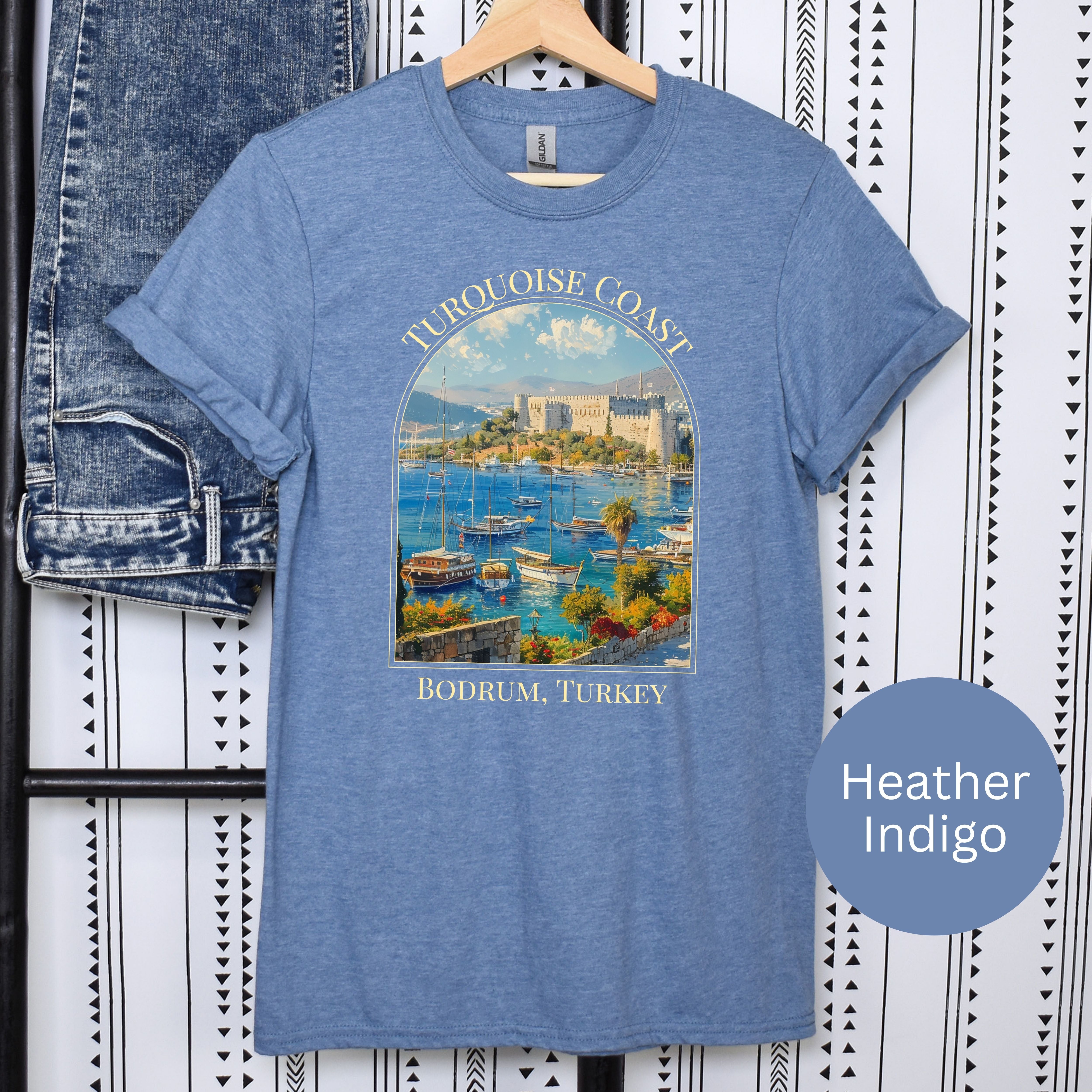 Turquoise Coast of Bodrum Turkey Soft-Style Unisex Tee