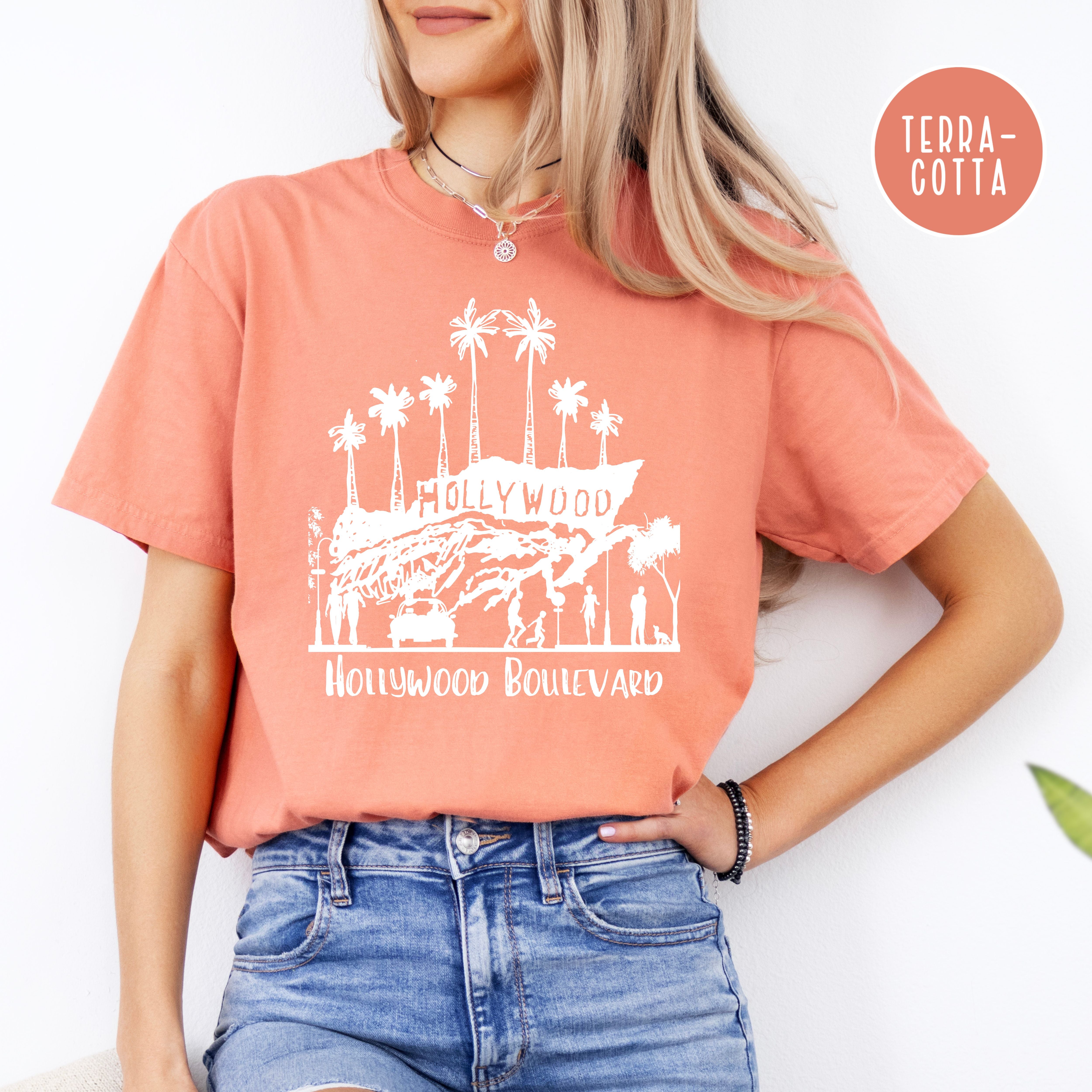 Hollywood California Grunge Style Comfort Colors® Tee
