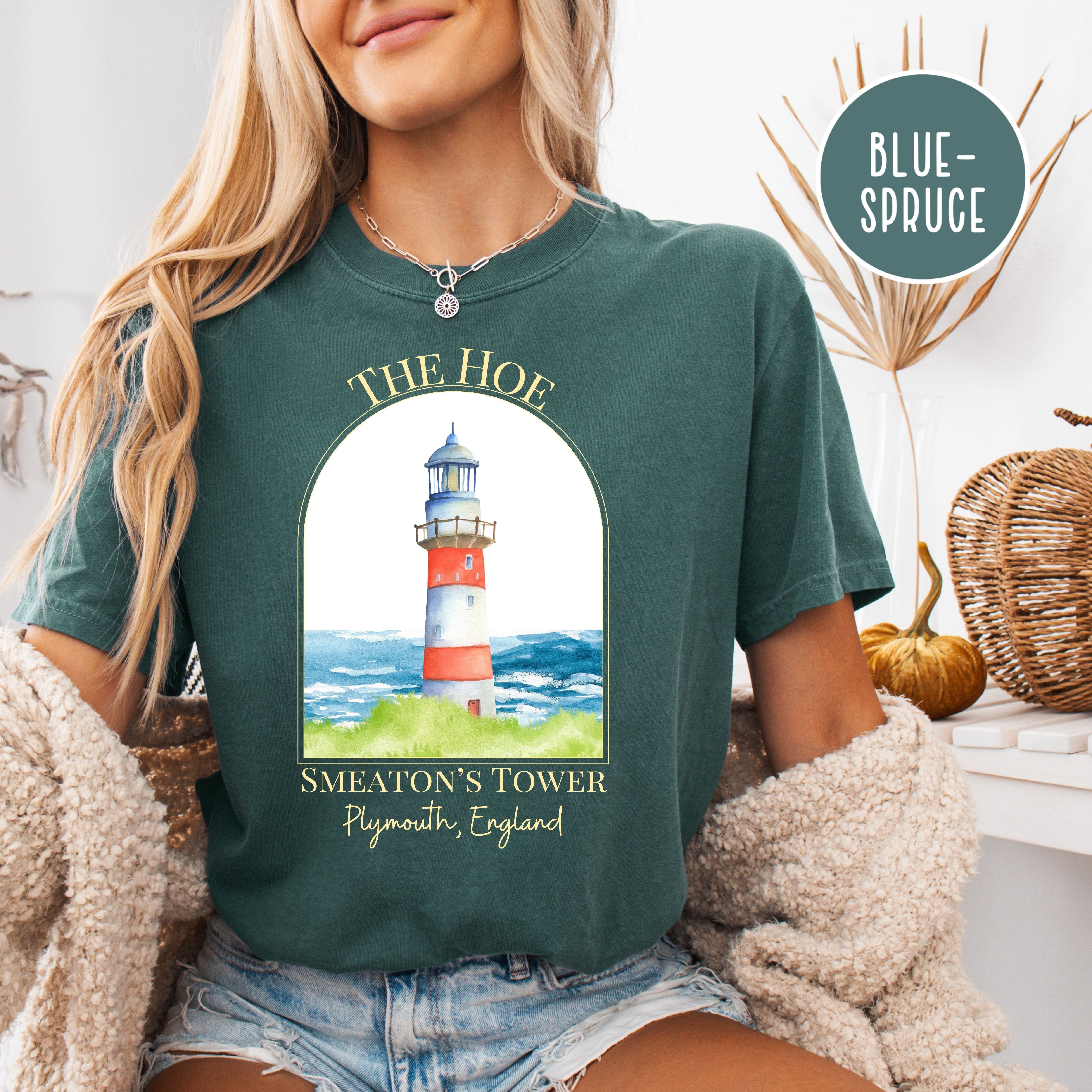 Plymouth Hoe Smeaton's Tower Plymouth England Comfort Colors® Tee