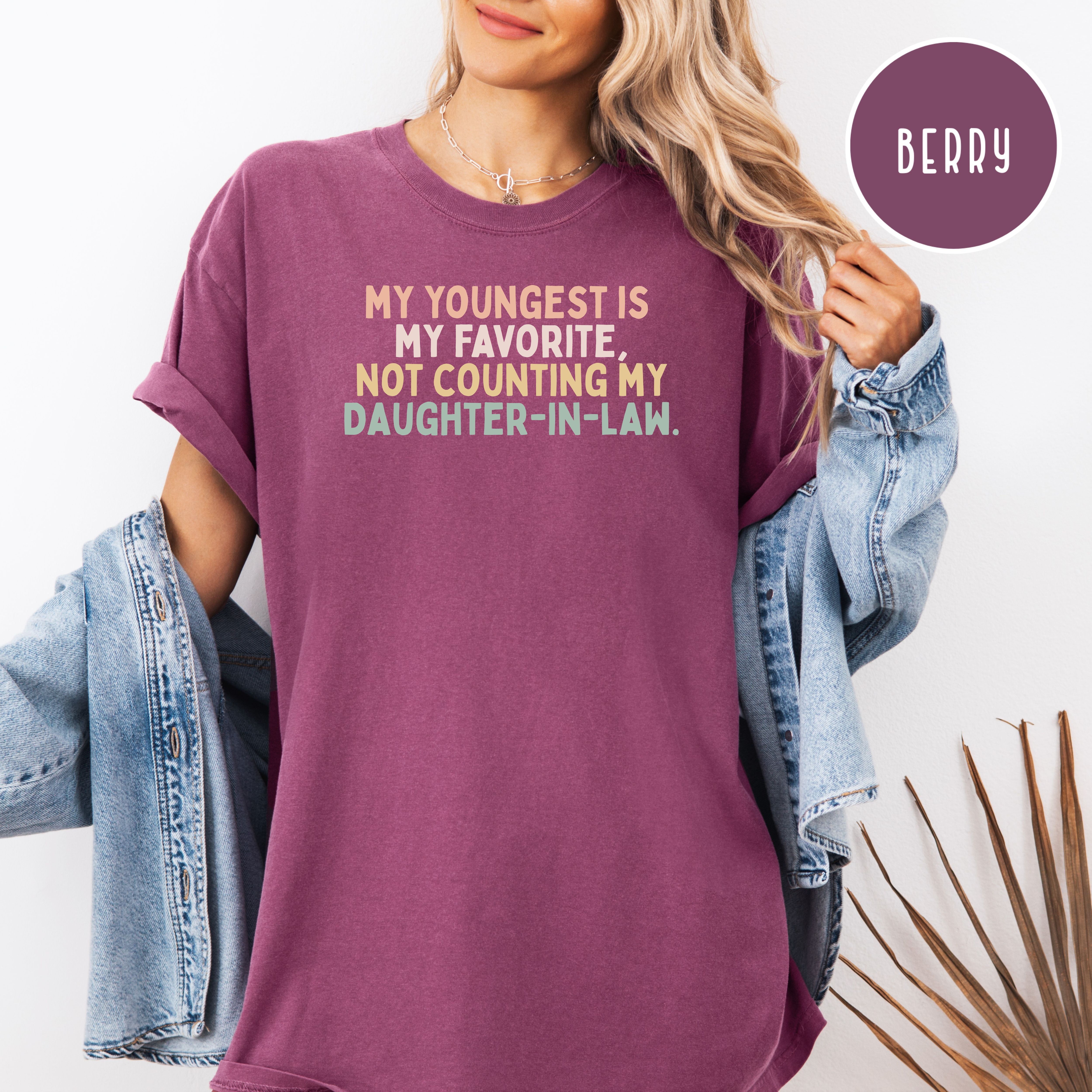 Daughter-In-Law Comfort Colors T-Shirt, Mother's Day Gift, Father's Day Gift