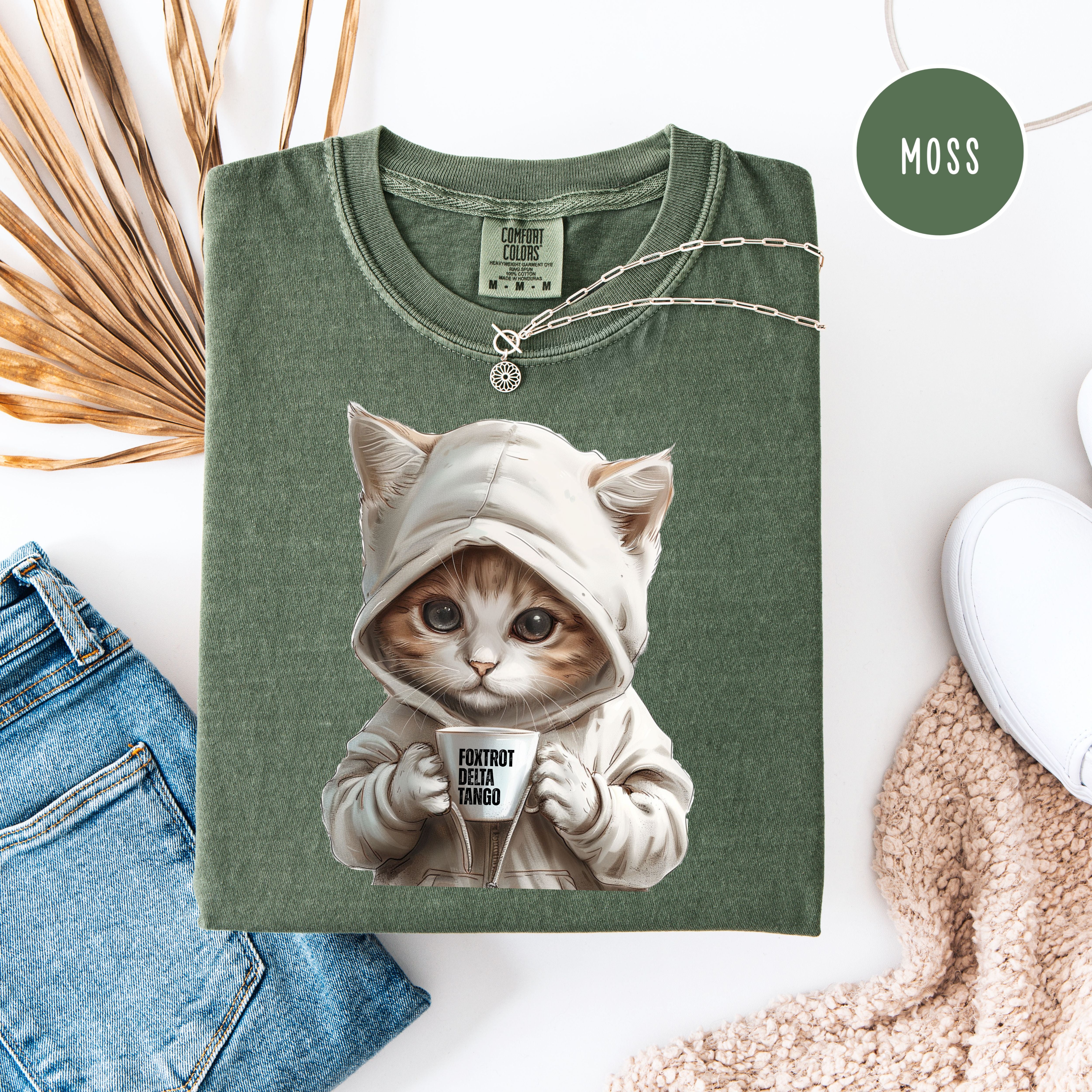 Anti-Trump Cat Lover Comfort Colors Foxtrot Delta Tango Political Protest Tee