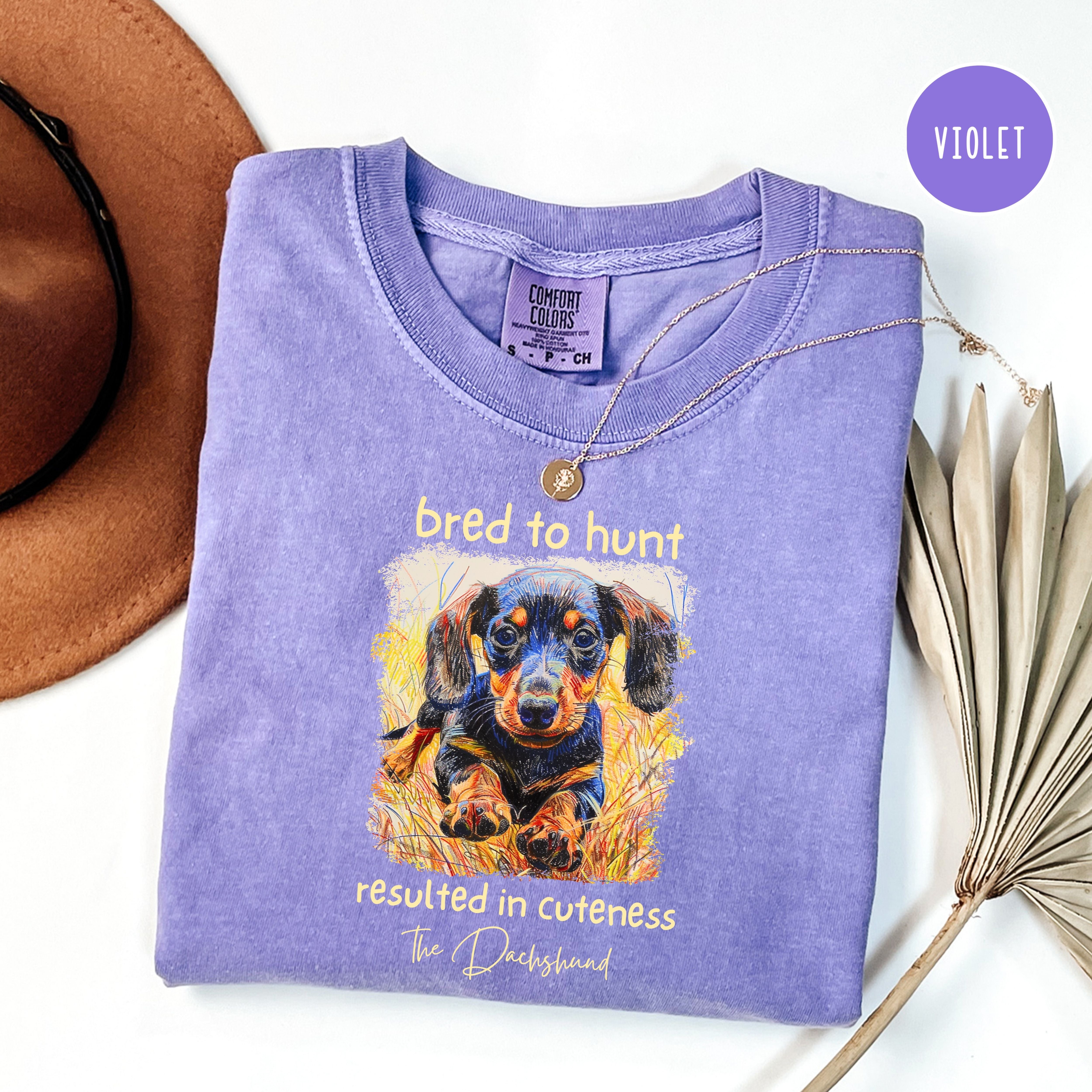 Dachshund Mama Comfort Colors T-Shirt, Doxie Lover Cuteness Shirt, Weiner Dog Lover Shirt, Dachshund Gift Shirt