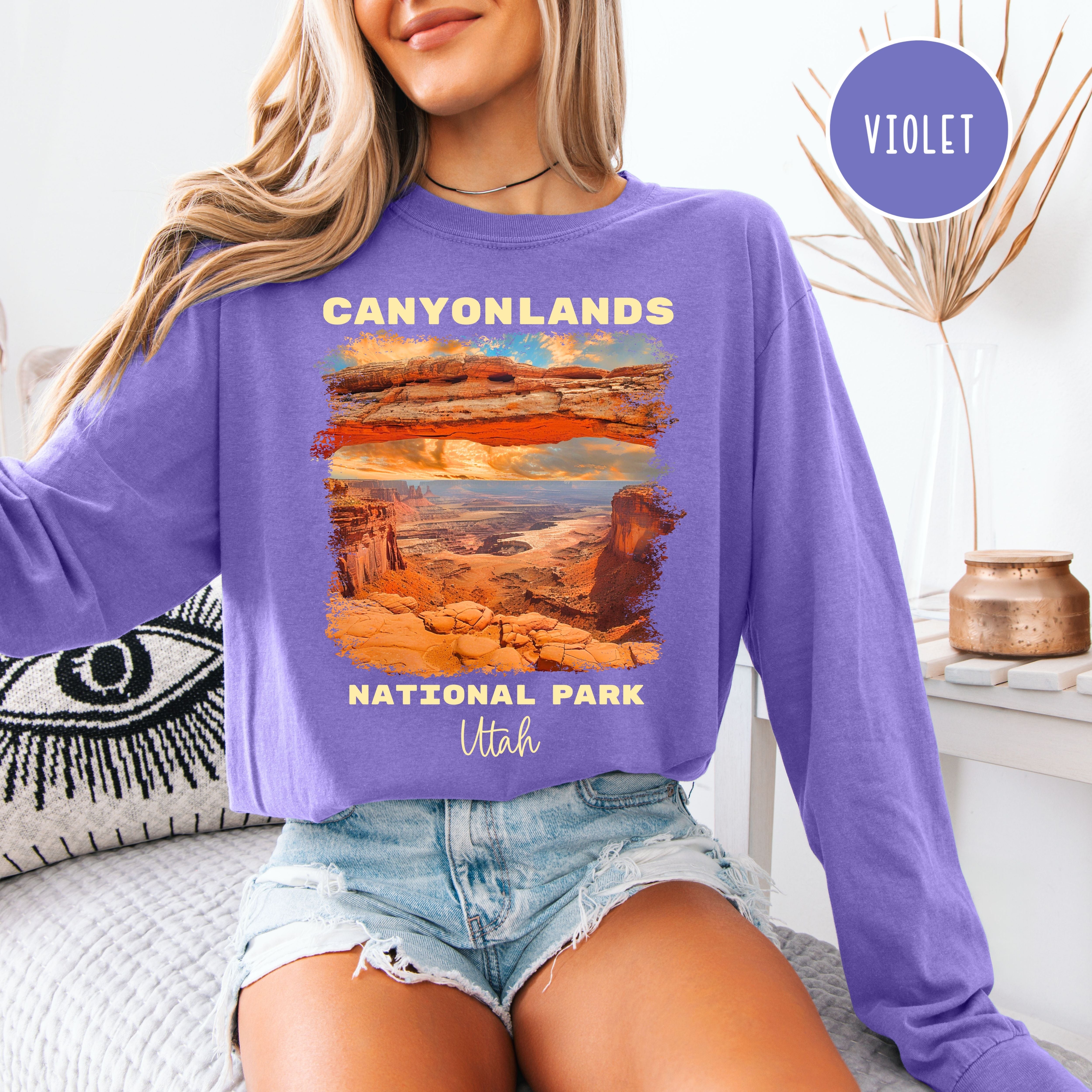 Canyonlands National Park Comfort Colors Long Sleeve Tee
