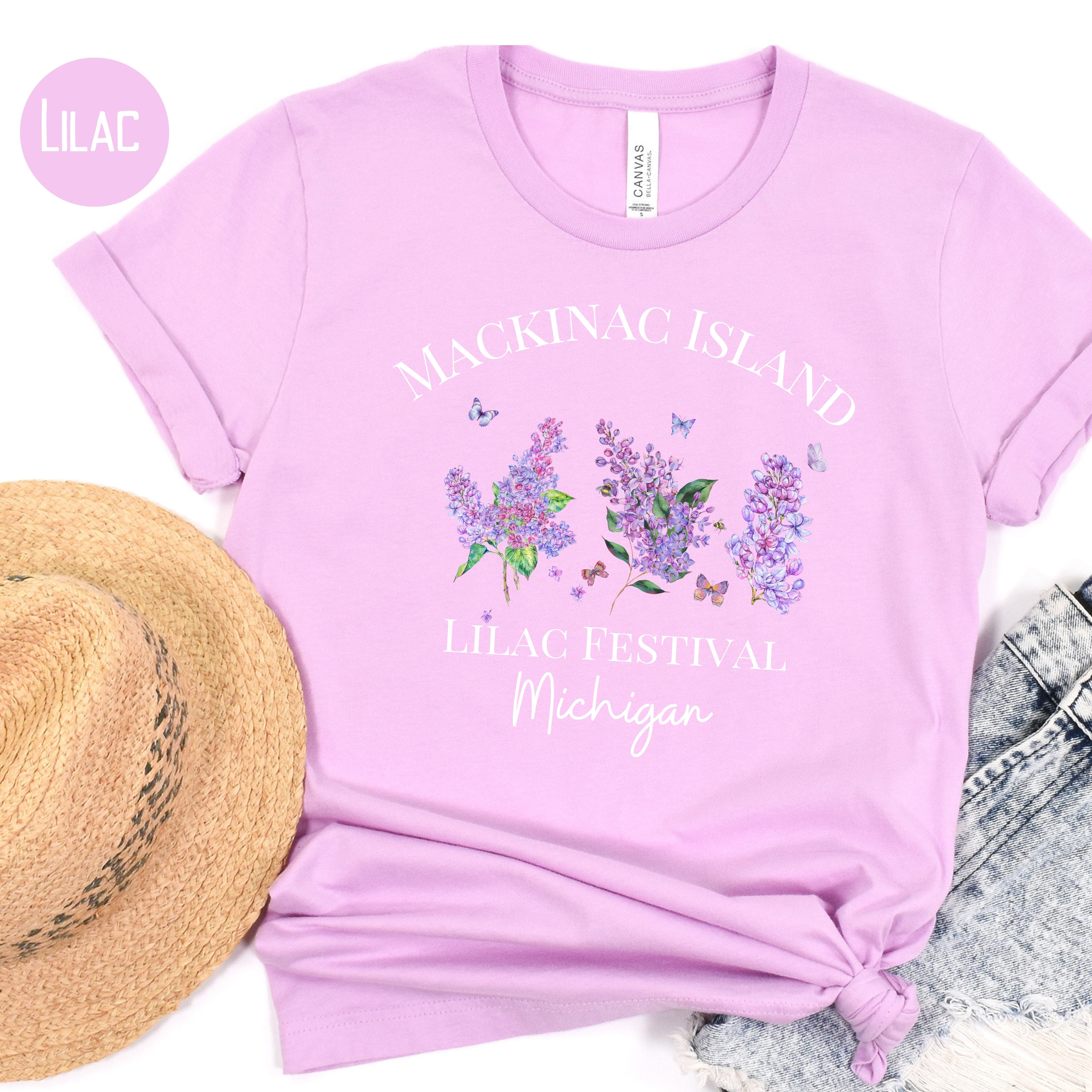 Mackinac Island Michigan Lilac Festival Bella Canva Soft Unisex T-Shirt