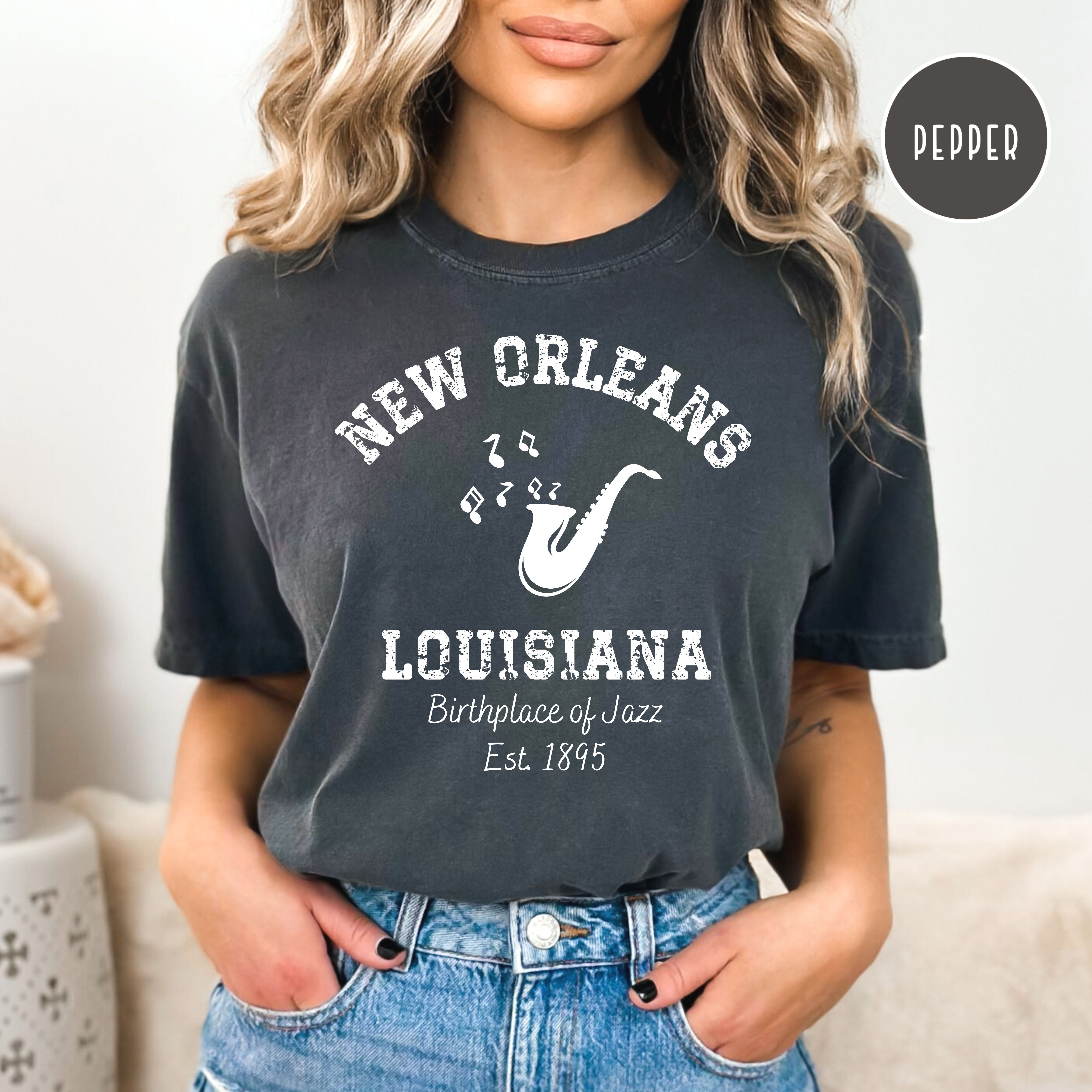 New Orleans Louisiana Birthplace of Jazz Comfort Colors® Tee