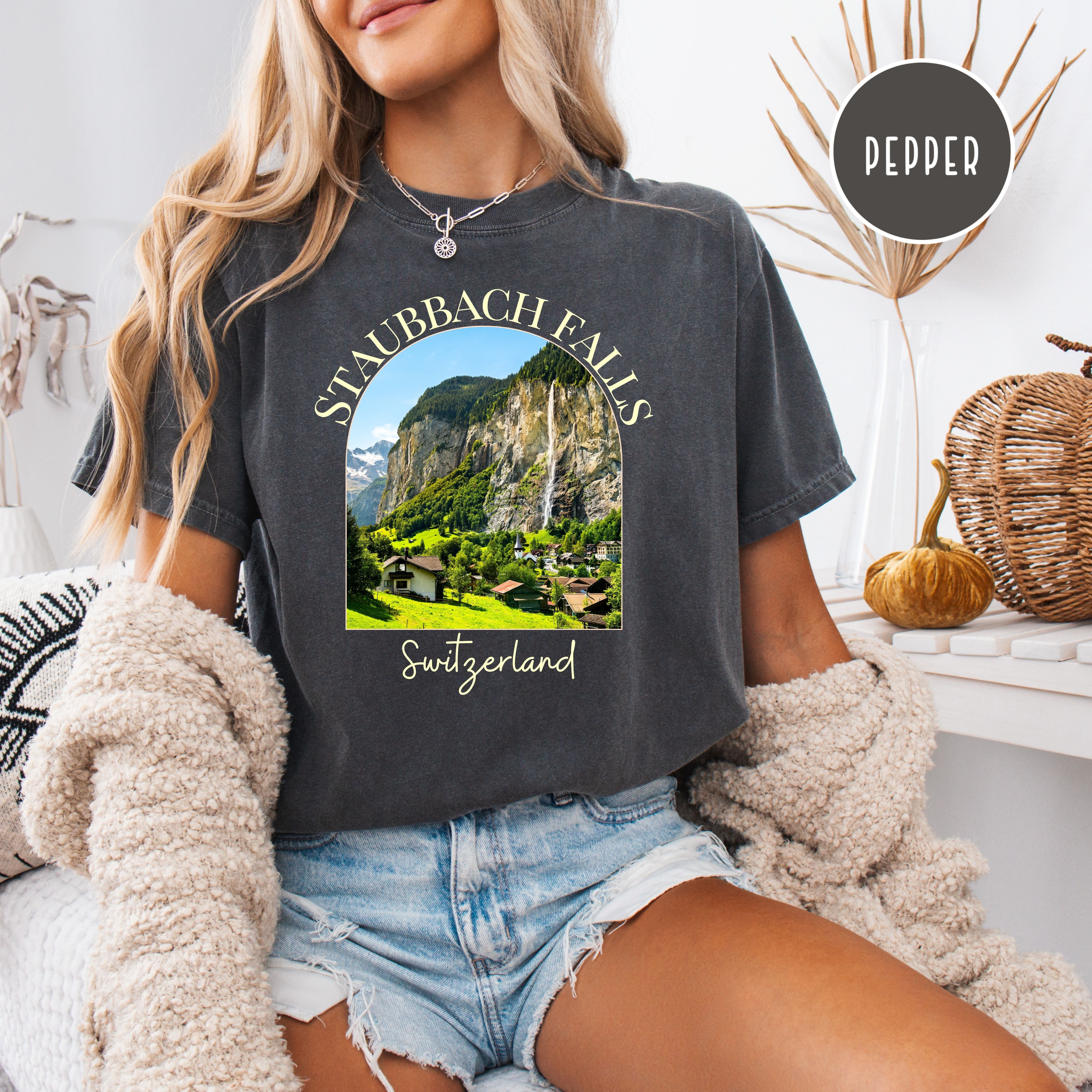 Switzerland Staubbach Falls Comfort Colors® Tee