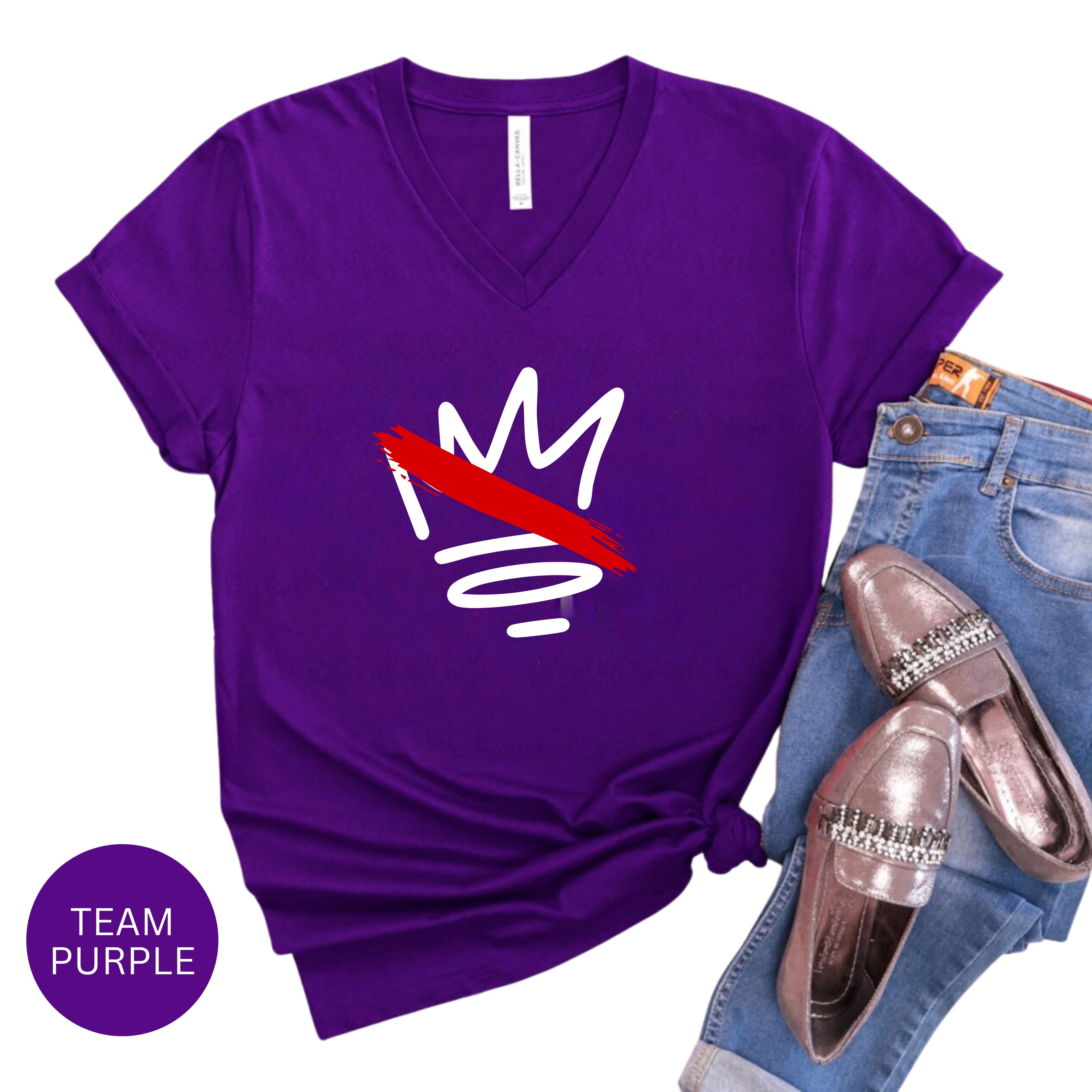No Kings, No Ice, No Wars Bella Canvas V-Neck Tee, Protest Tee Shirt