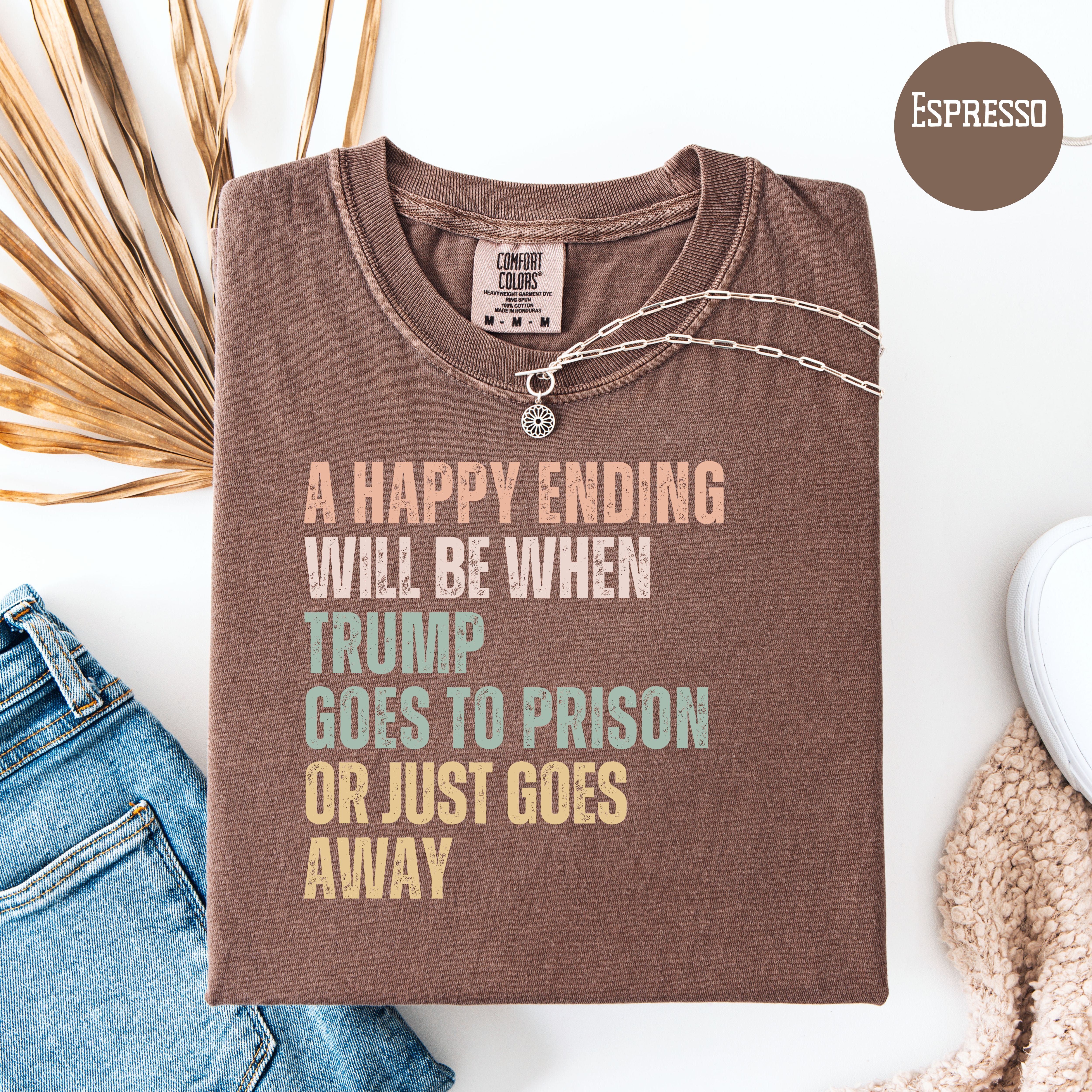 Anti Trump Political Protest Shirt, Trump To Prison Comfort Colors Tee