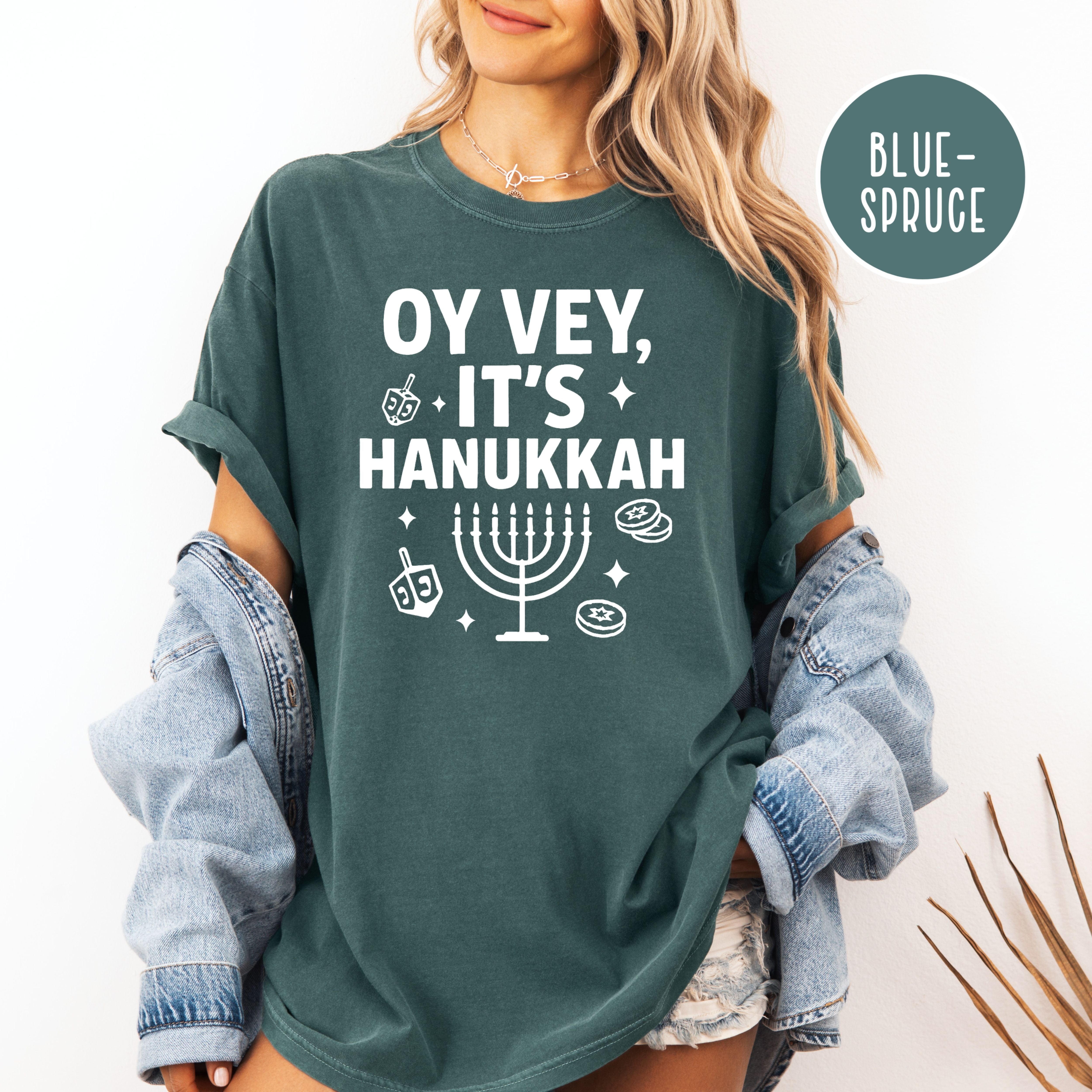 Oy Vey It's Hanukkah Comfort Colors Unisex Tee