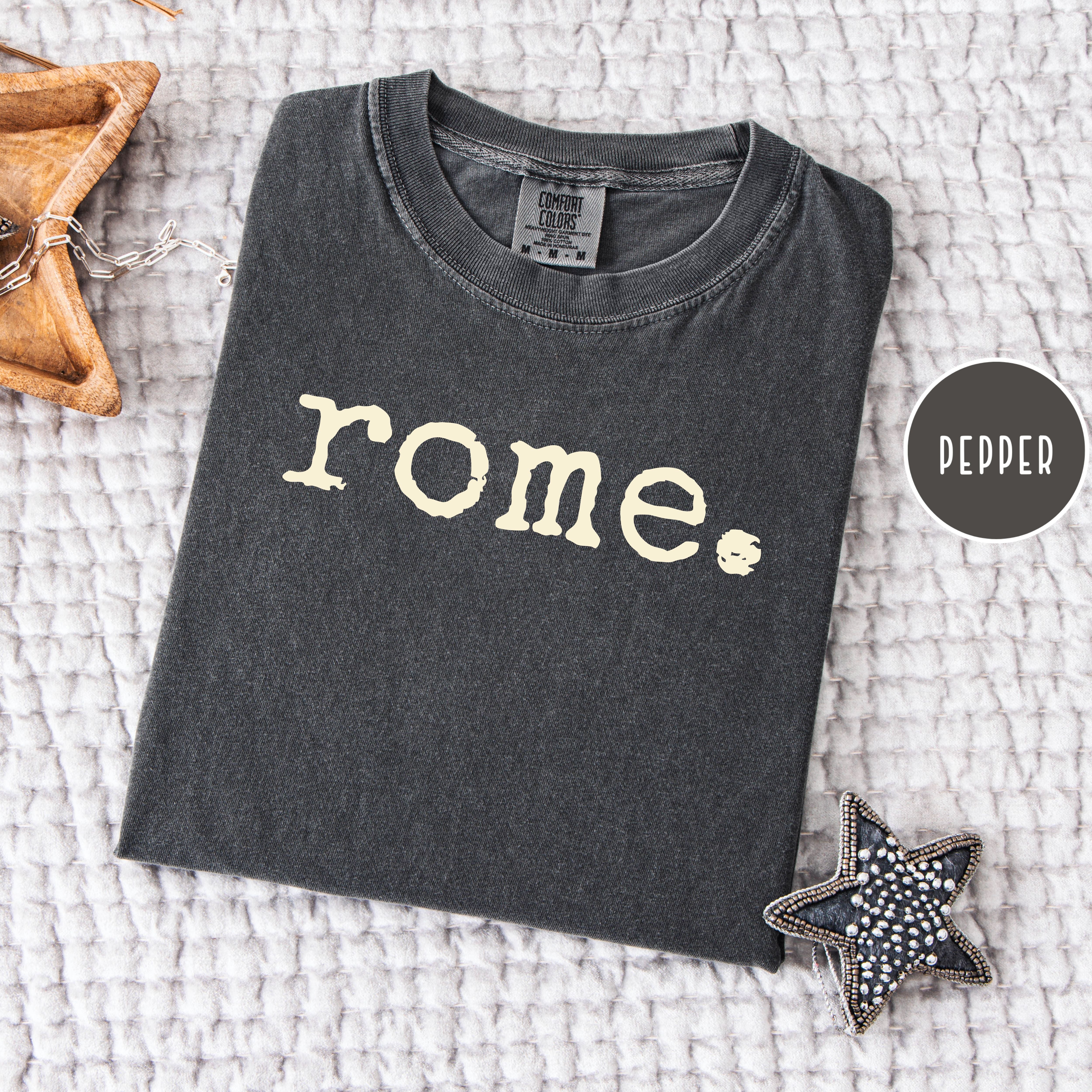 Simple Rome Vacation Gift Shirt, Rome Comfort Colors Tee