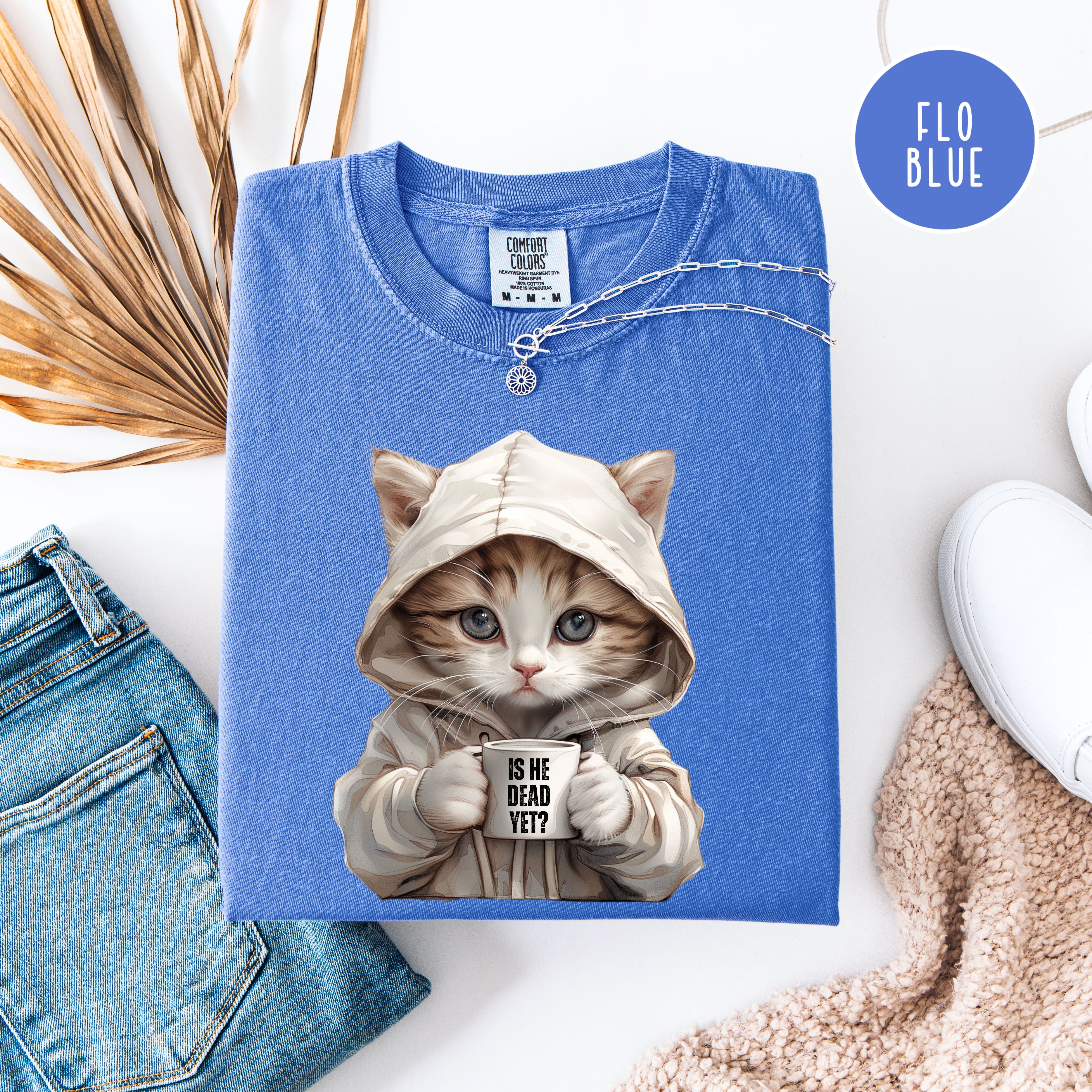 Cat Lover Anti-Trump Is He Dead Yet Comfort Colors Protest Tee