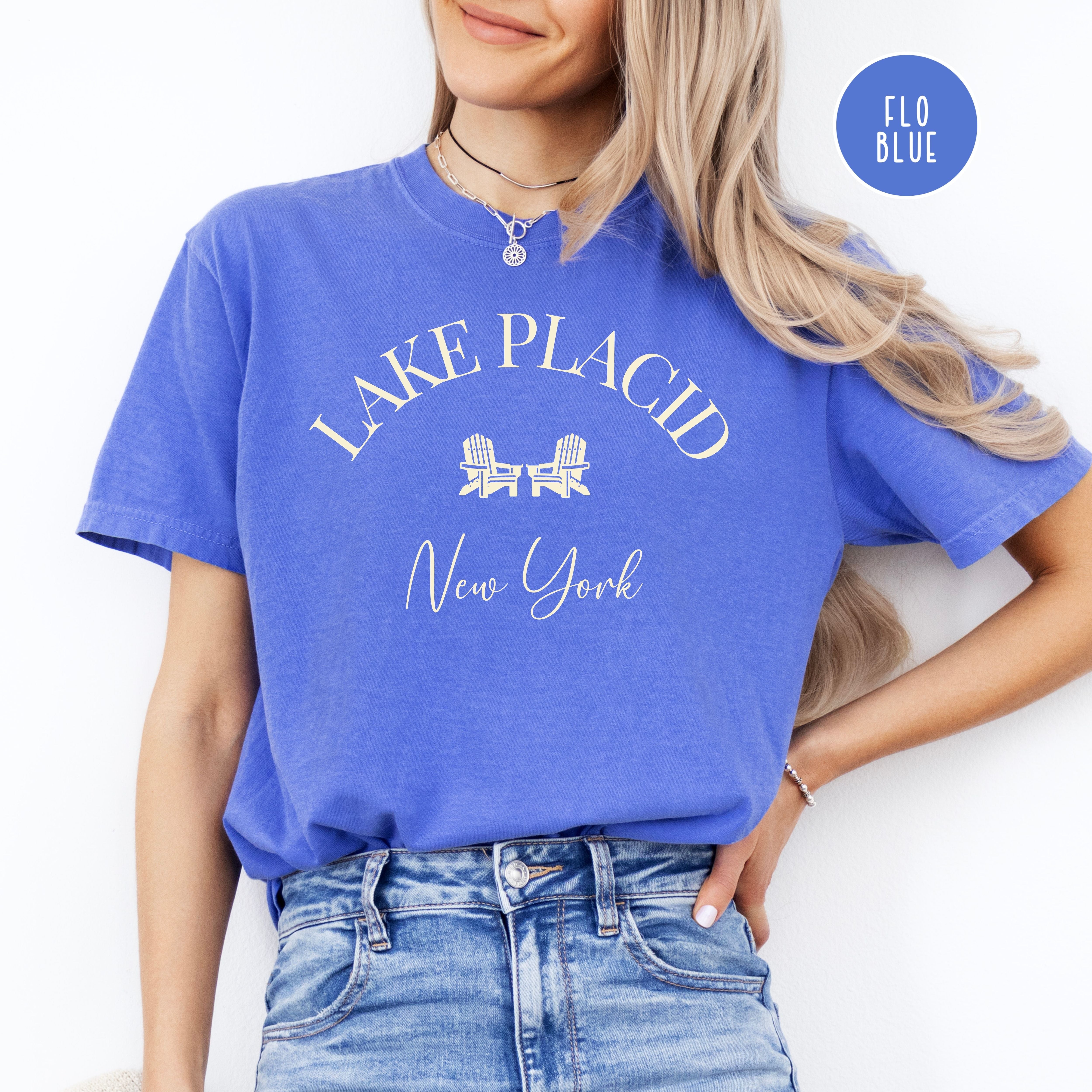 Lake Placid New York Comfort Colors Tee Shirt