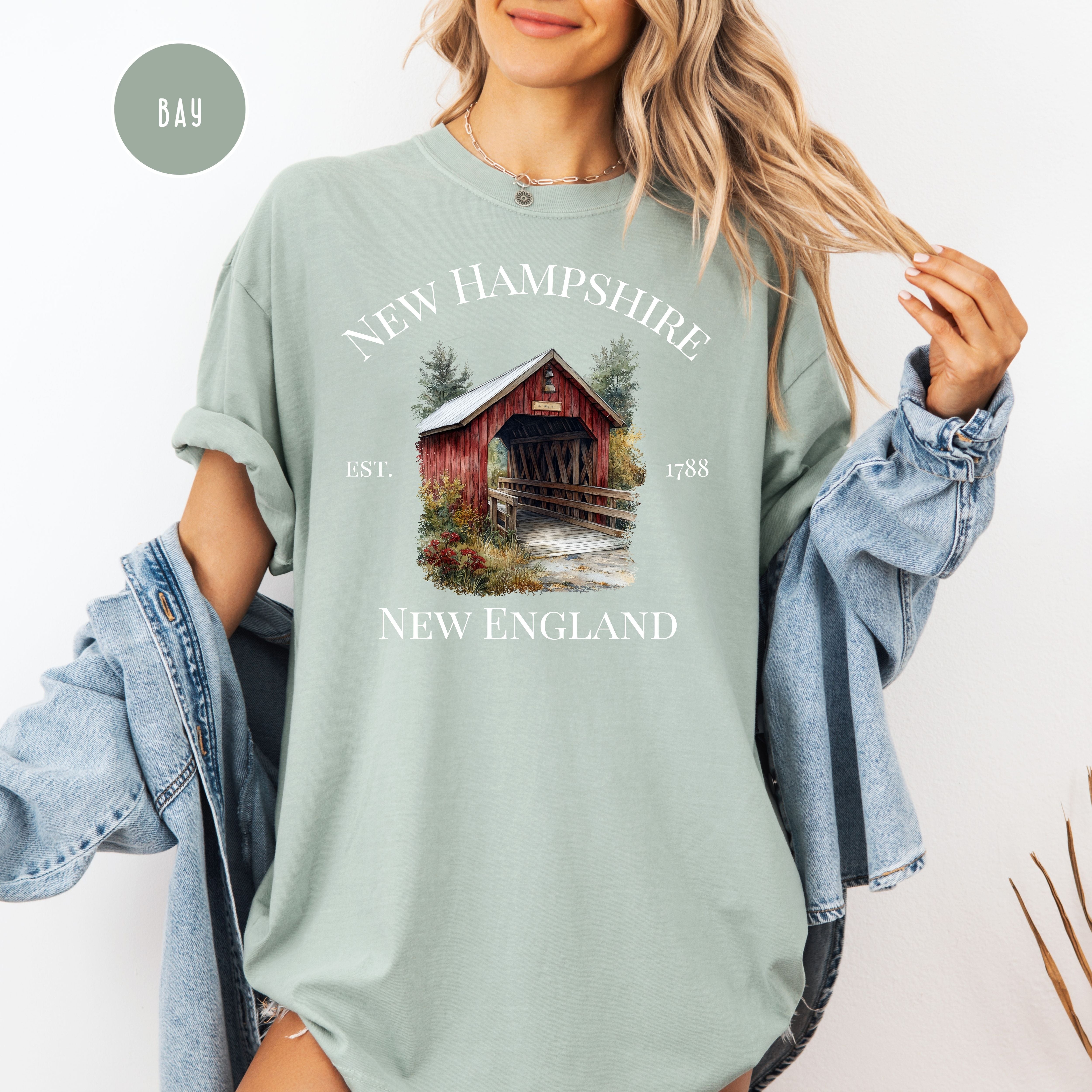 New Hampshire Covered Bridge Comfort Colors Tee