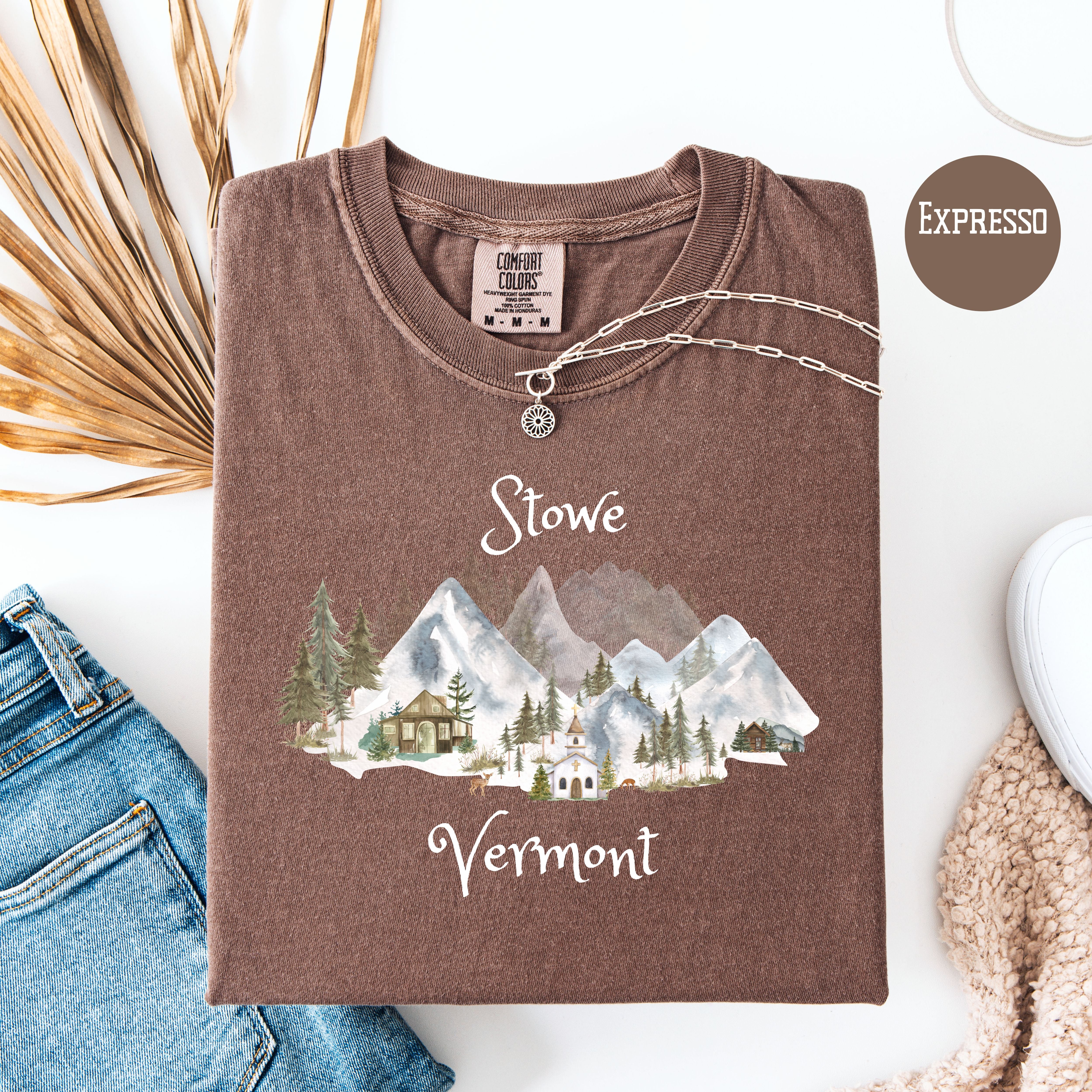 Stowe Vermont Unisex Comfort Colors Tee