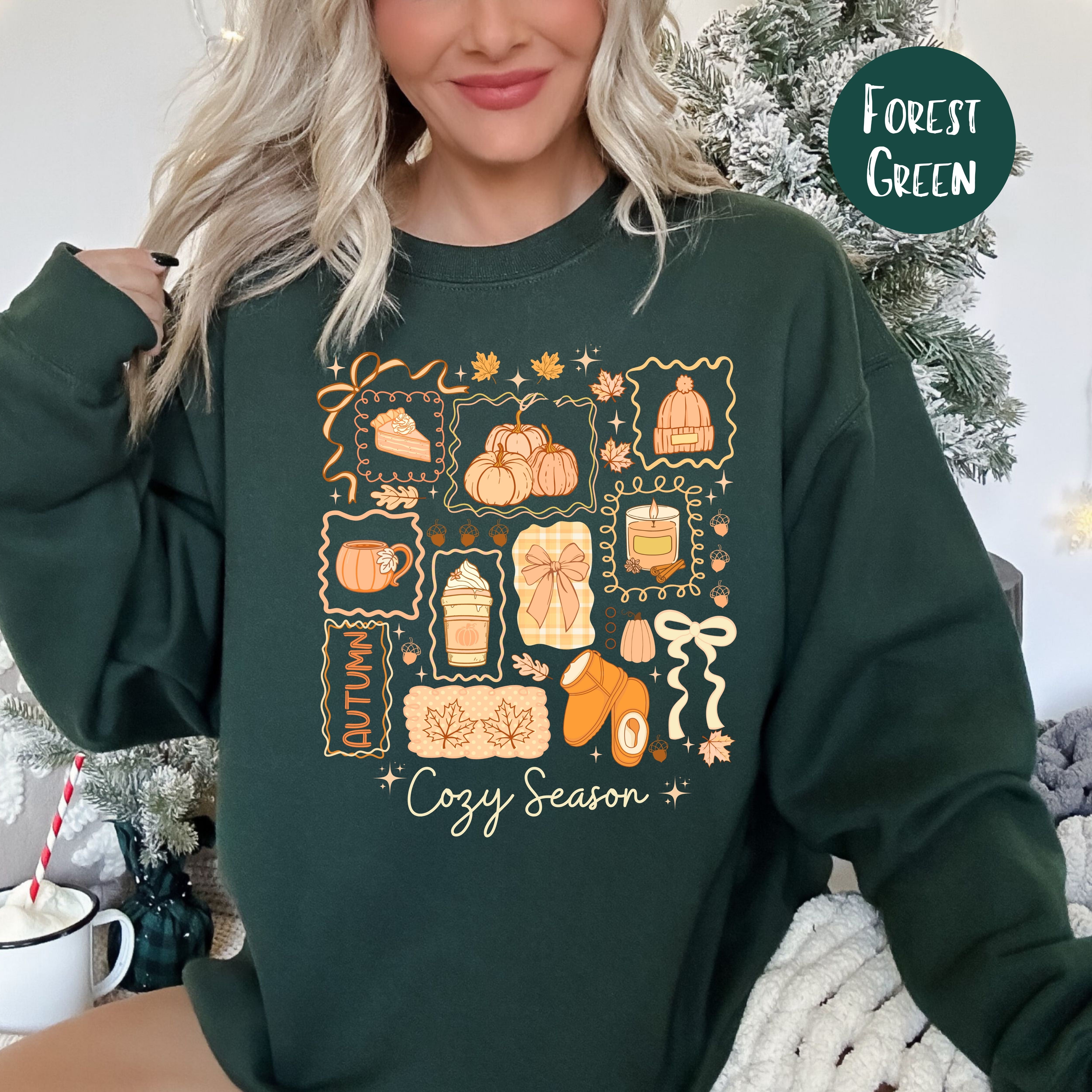 Cozy Season Autumn Long Sleeve Unisex Fall Sweatshirt