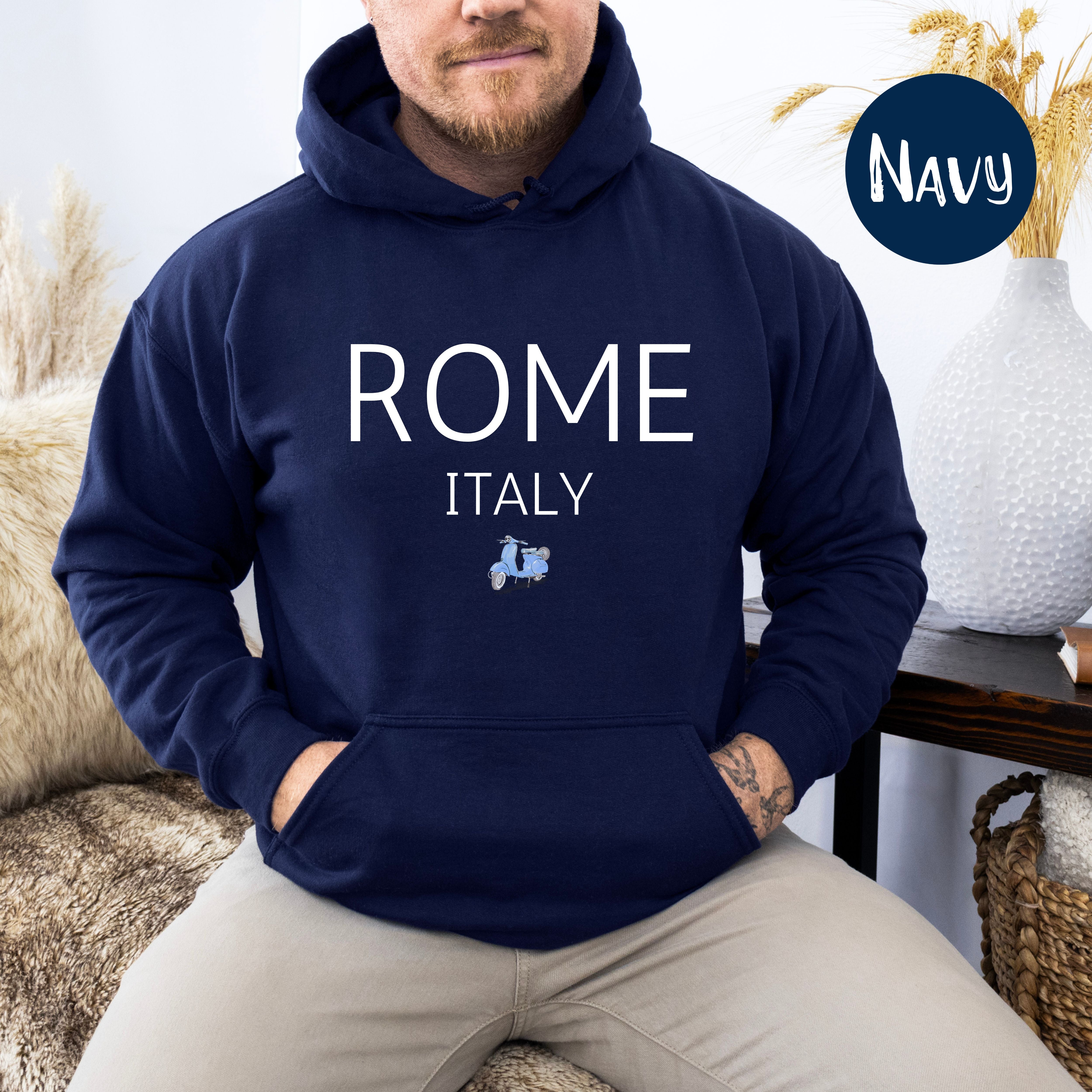 Rome Italy Vespa Unisex Pullover Hoodie, Italy Vacation Gift, Traveler Gift