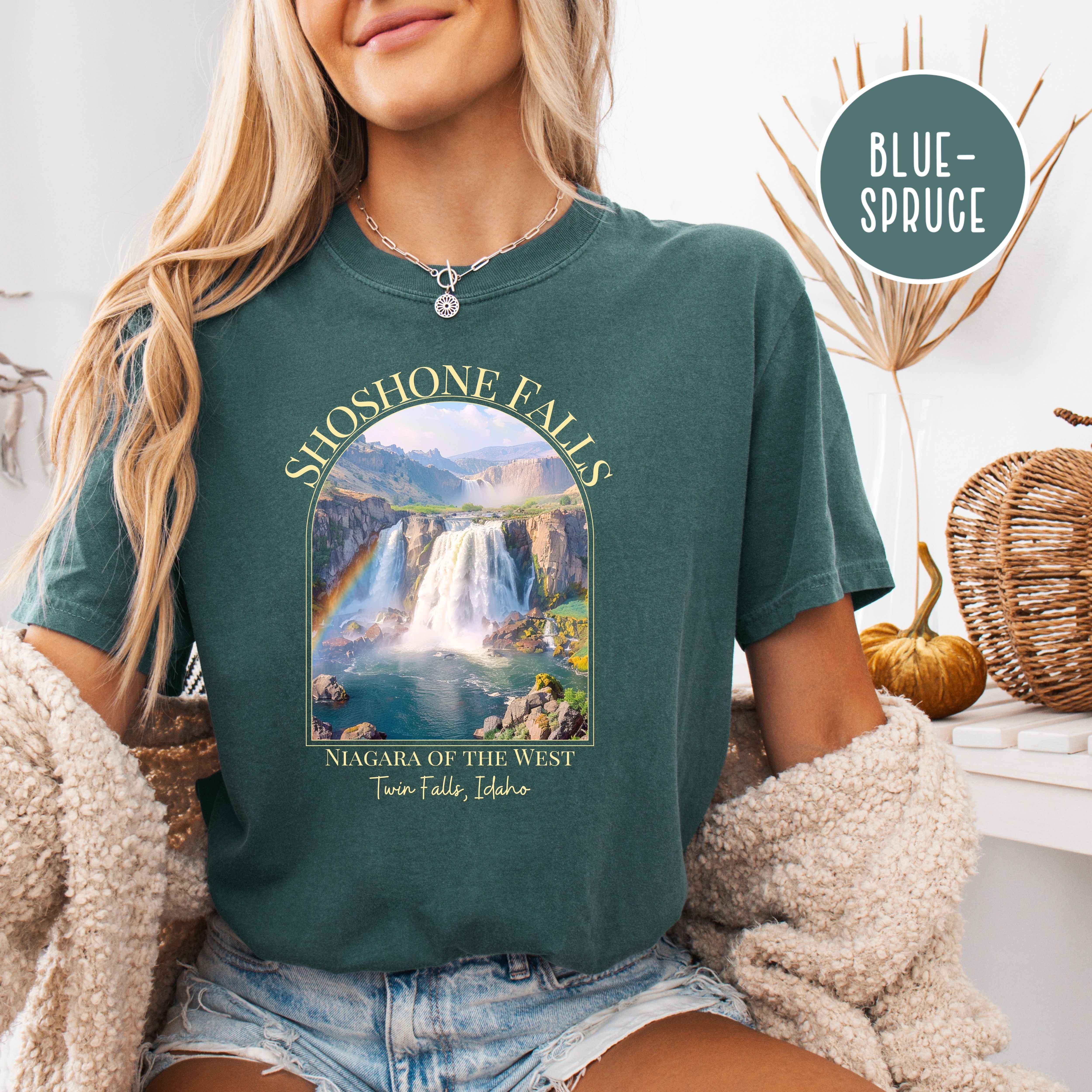 Shoshone Falls Idaho, Niagra of the West Comfort Colors® Tee