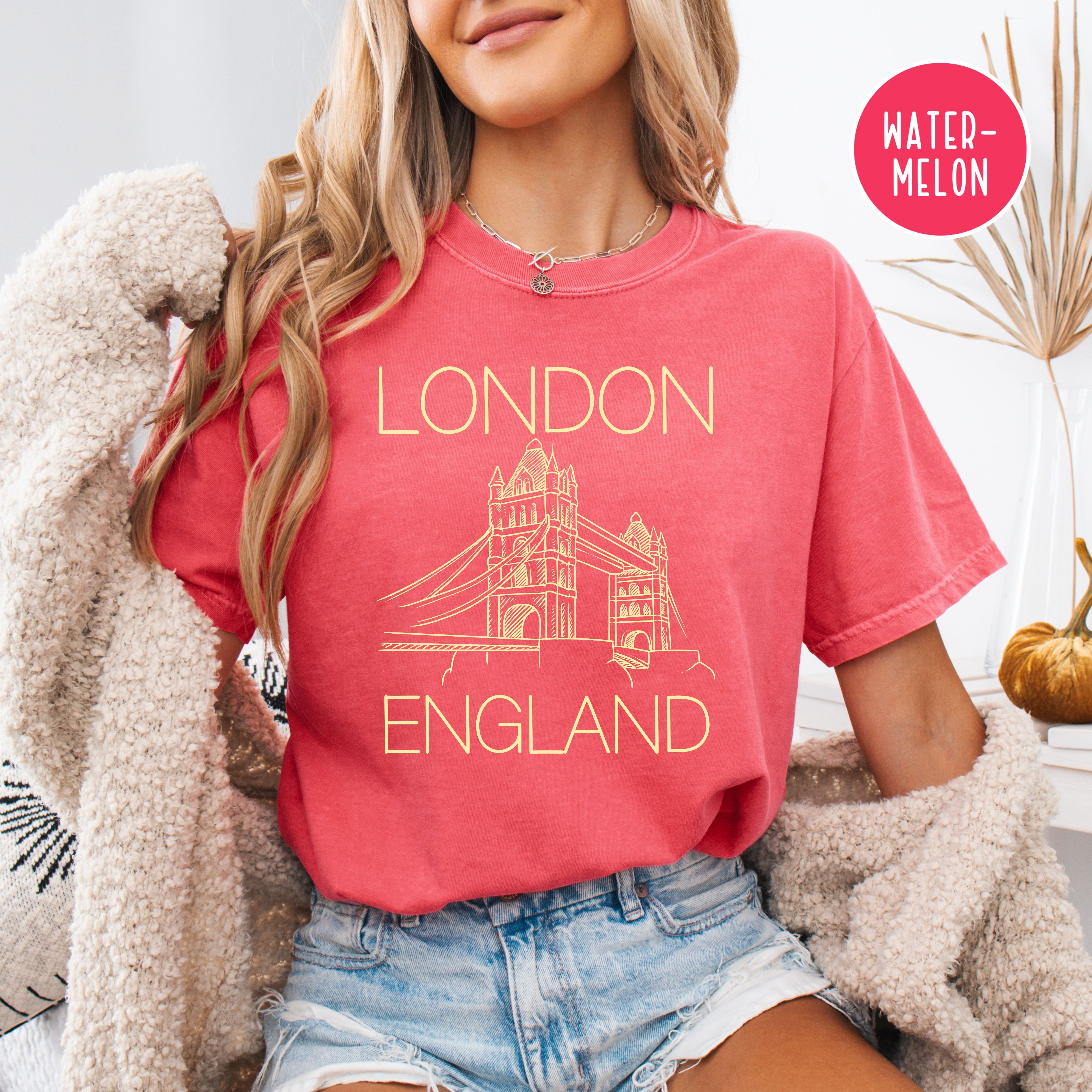 London England Comfort Colors Tee