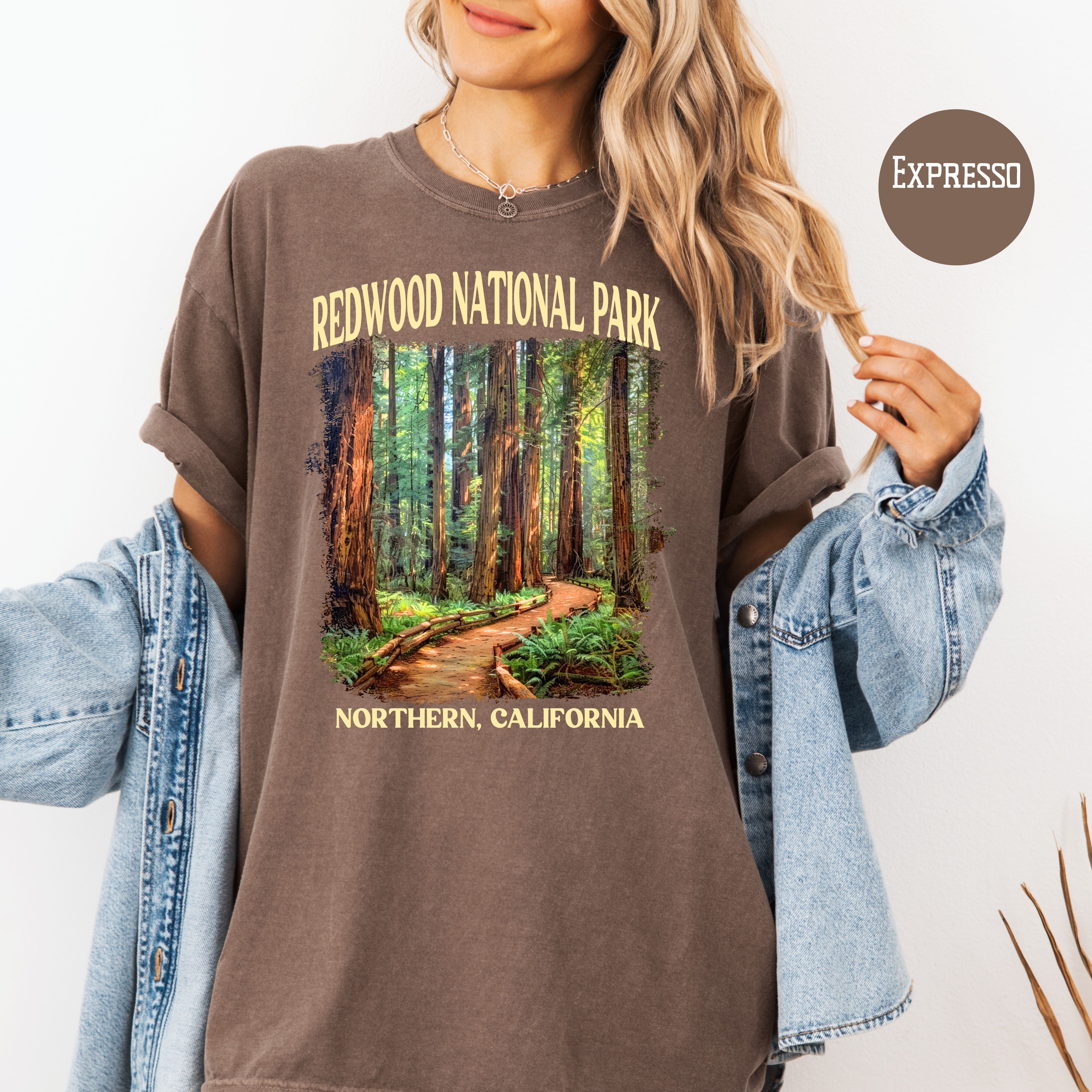 Redwood National Park Comfort Colors California Vacation Gift T-Shirt