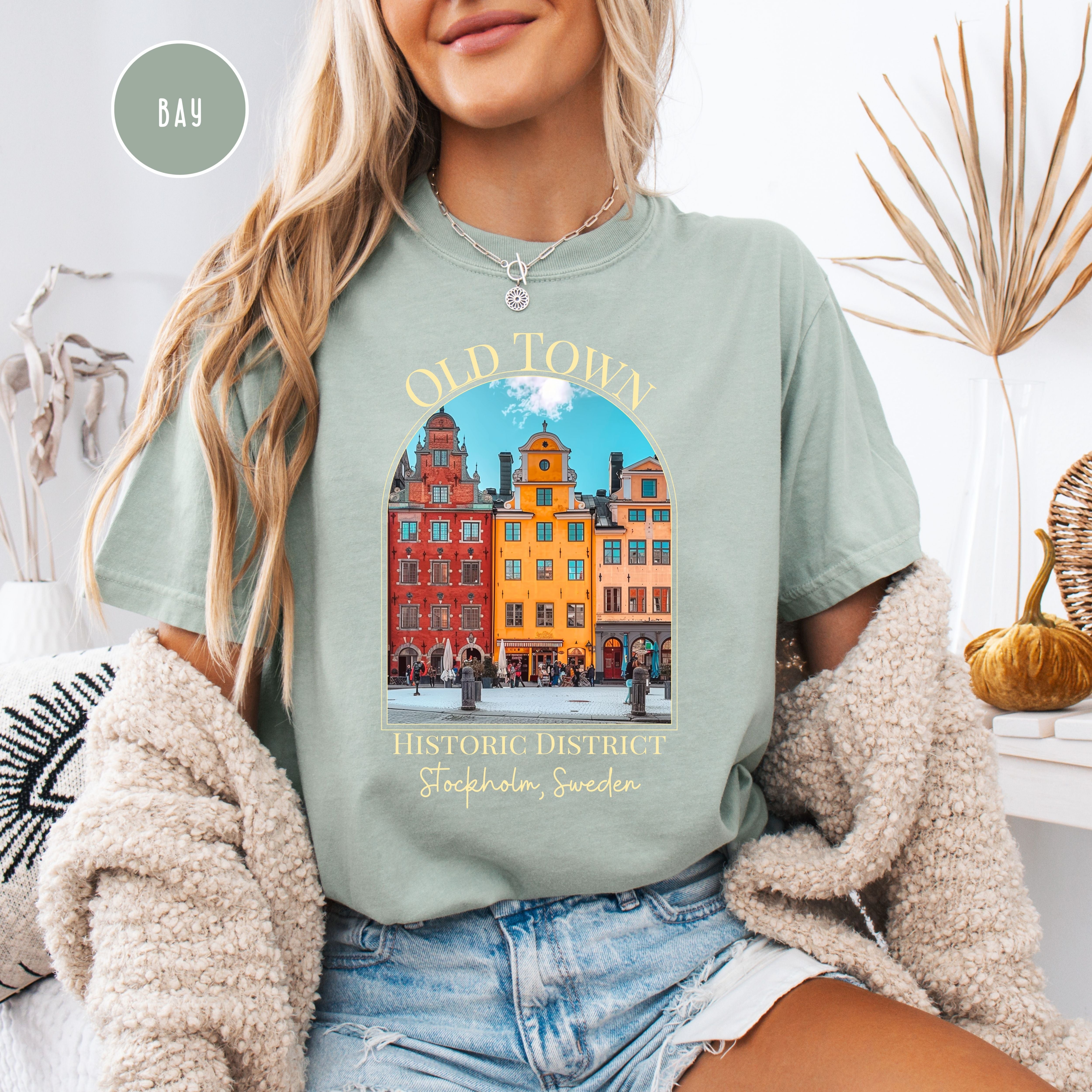 Old Town Stockholm Sweden Comfort Colors® Tee
