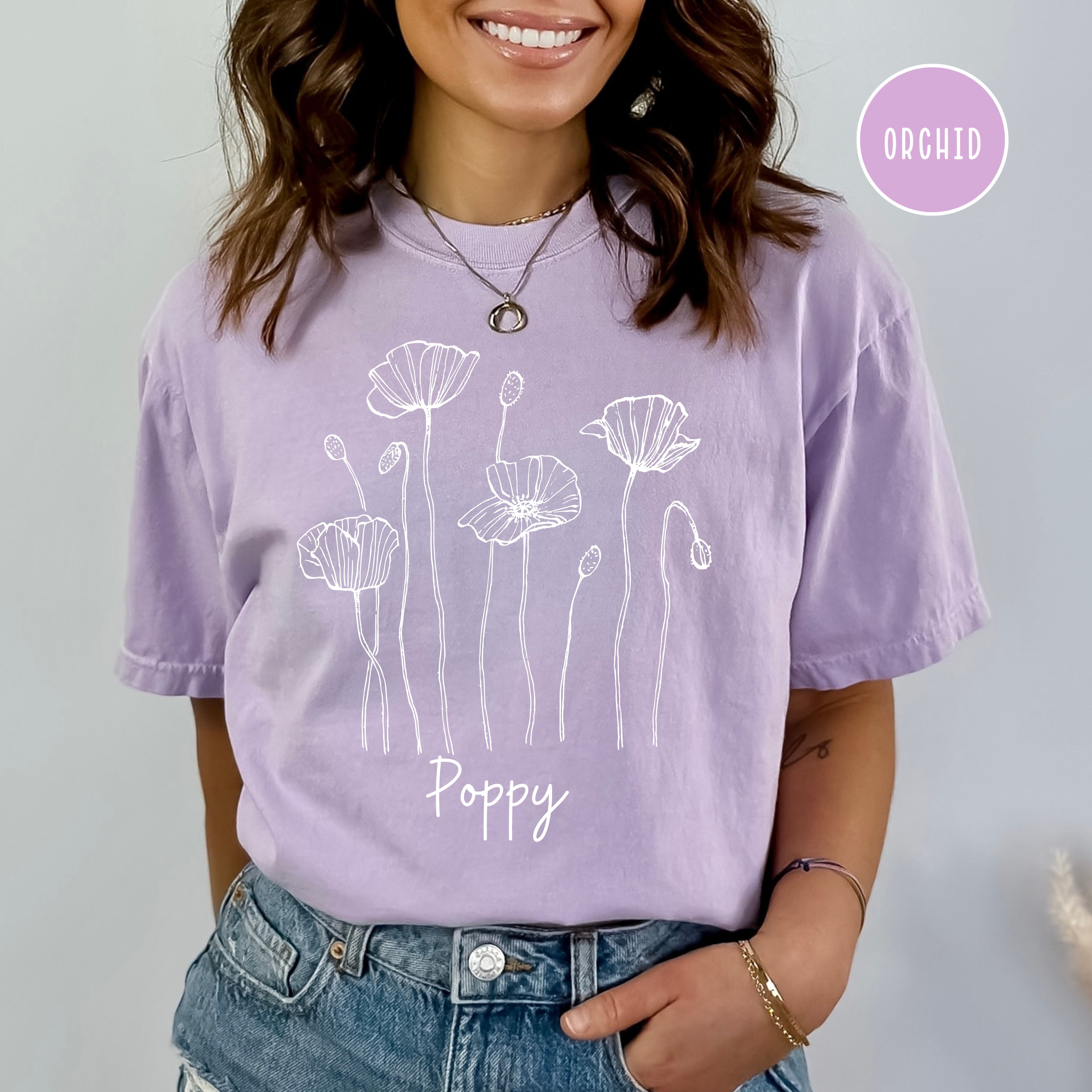 Poppy Flower Comfort Colors® Tee