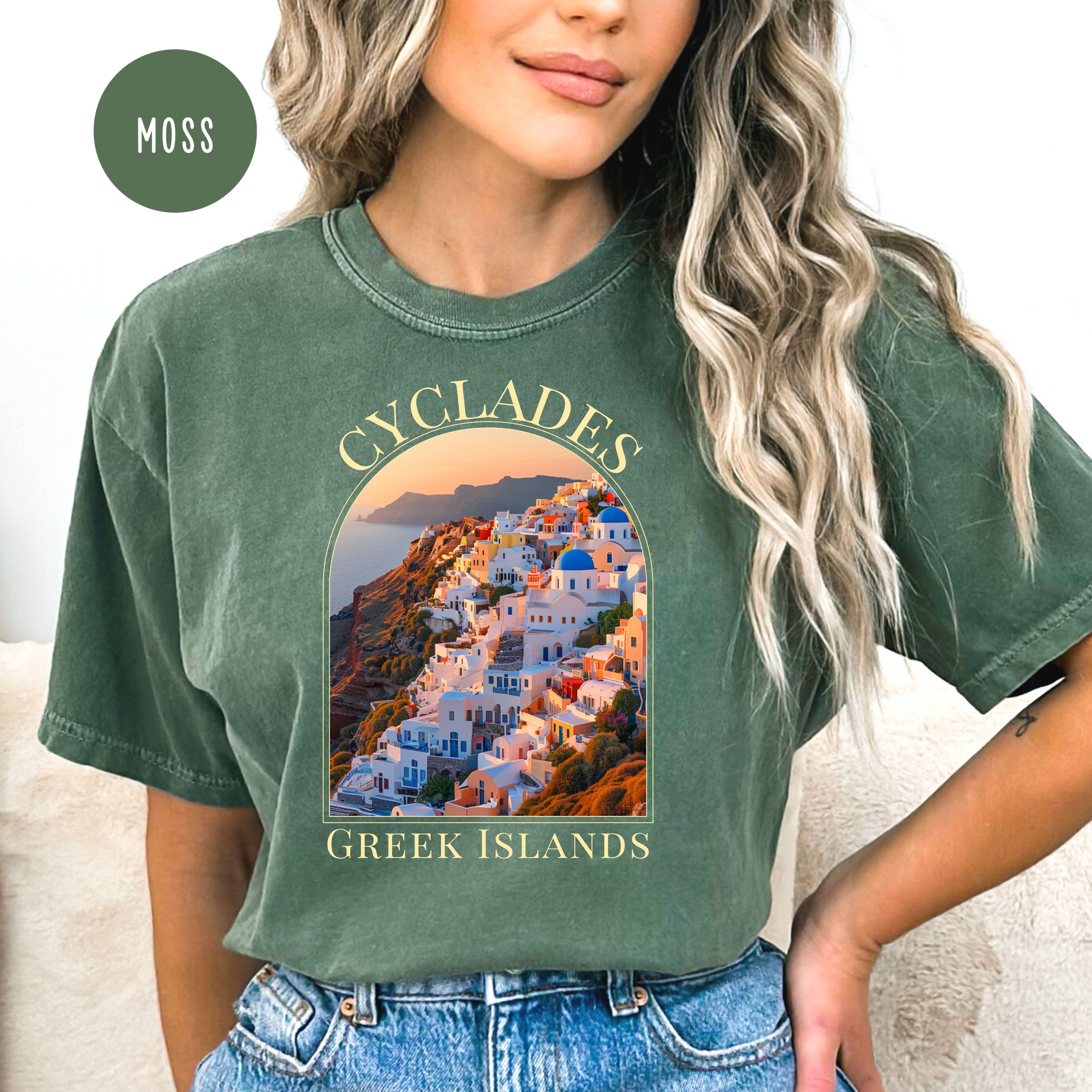 Cyclades Greek Islands Greece Vacation Comfort Colors® Tee
