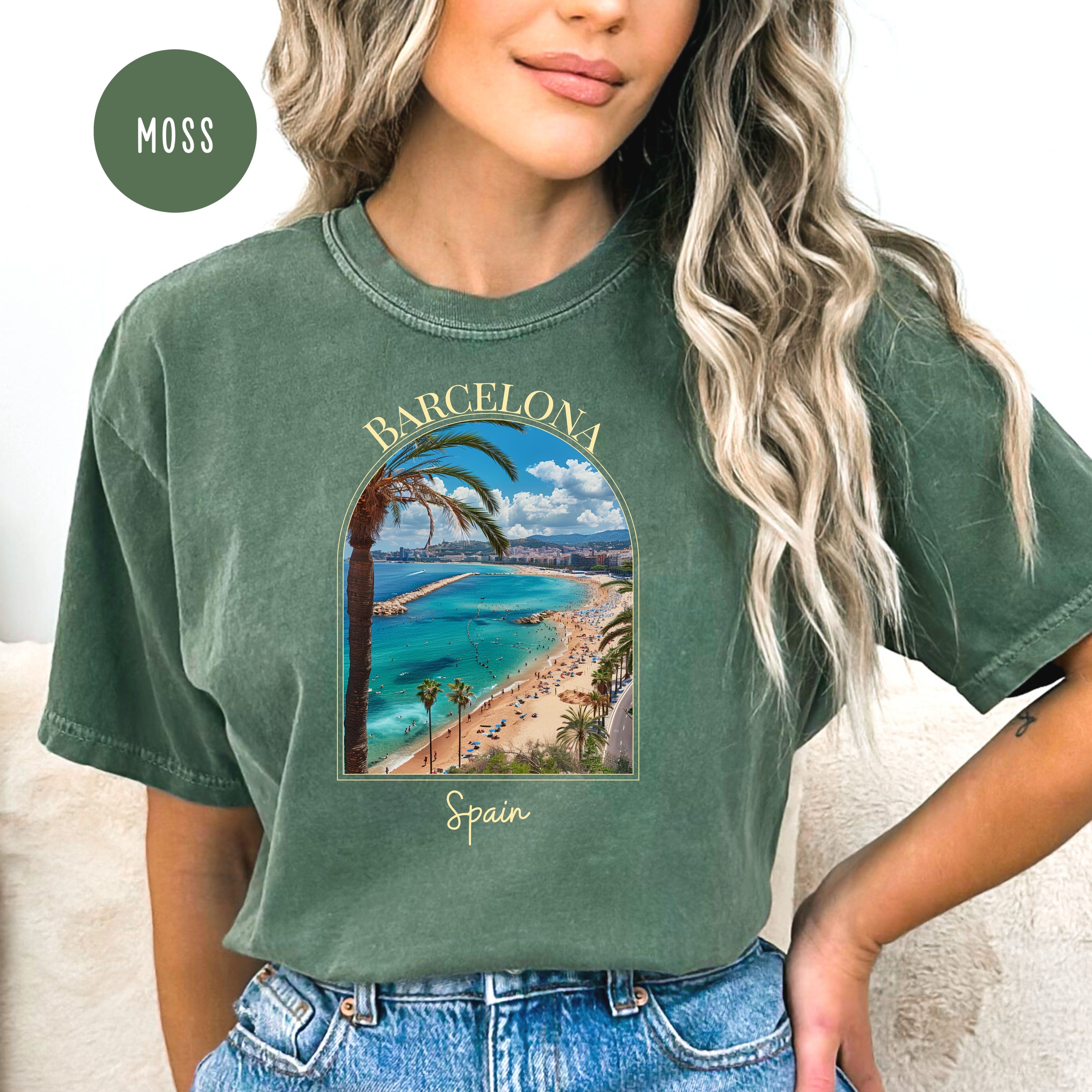 Barcelona Spain Vacation Gift Comfort Colors® Tee