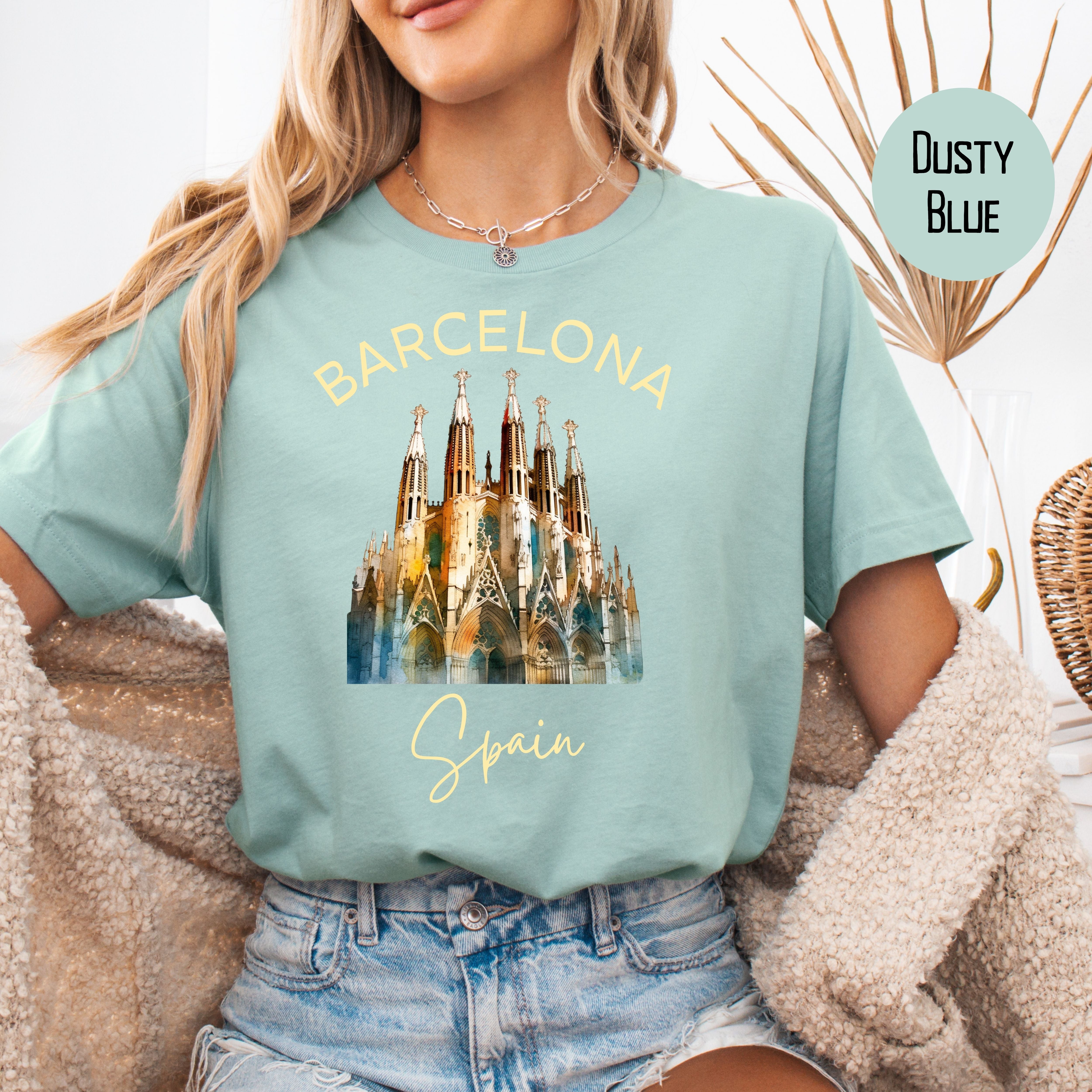 Barcelona Spain Vacation Bella Canvas Tee
