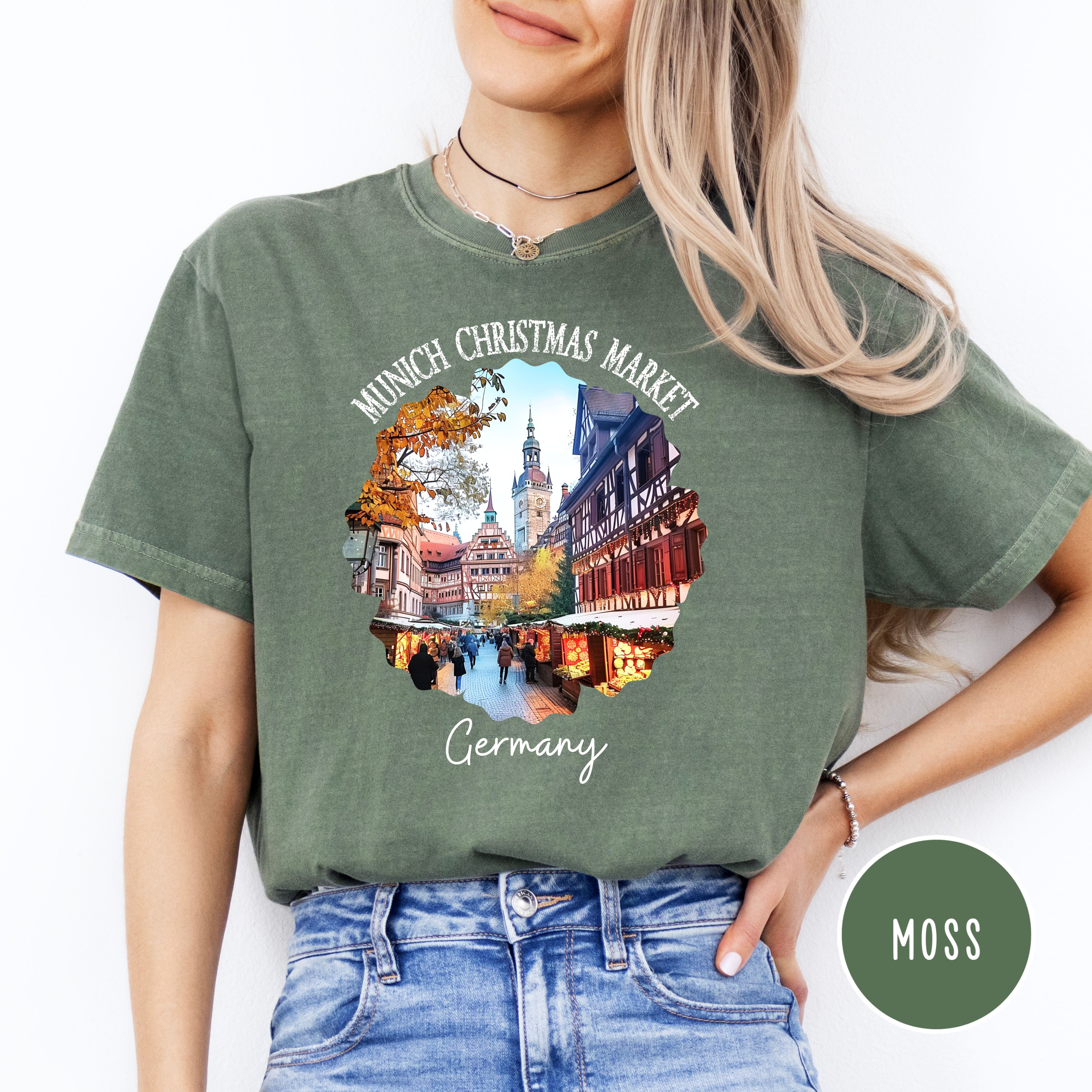 Munich Germany Christmas Market Comfort Colors® Tee