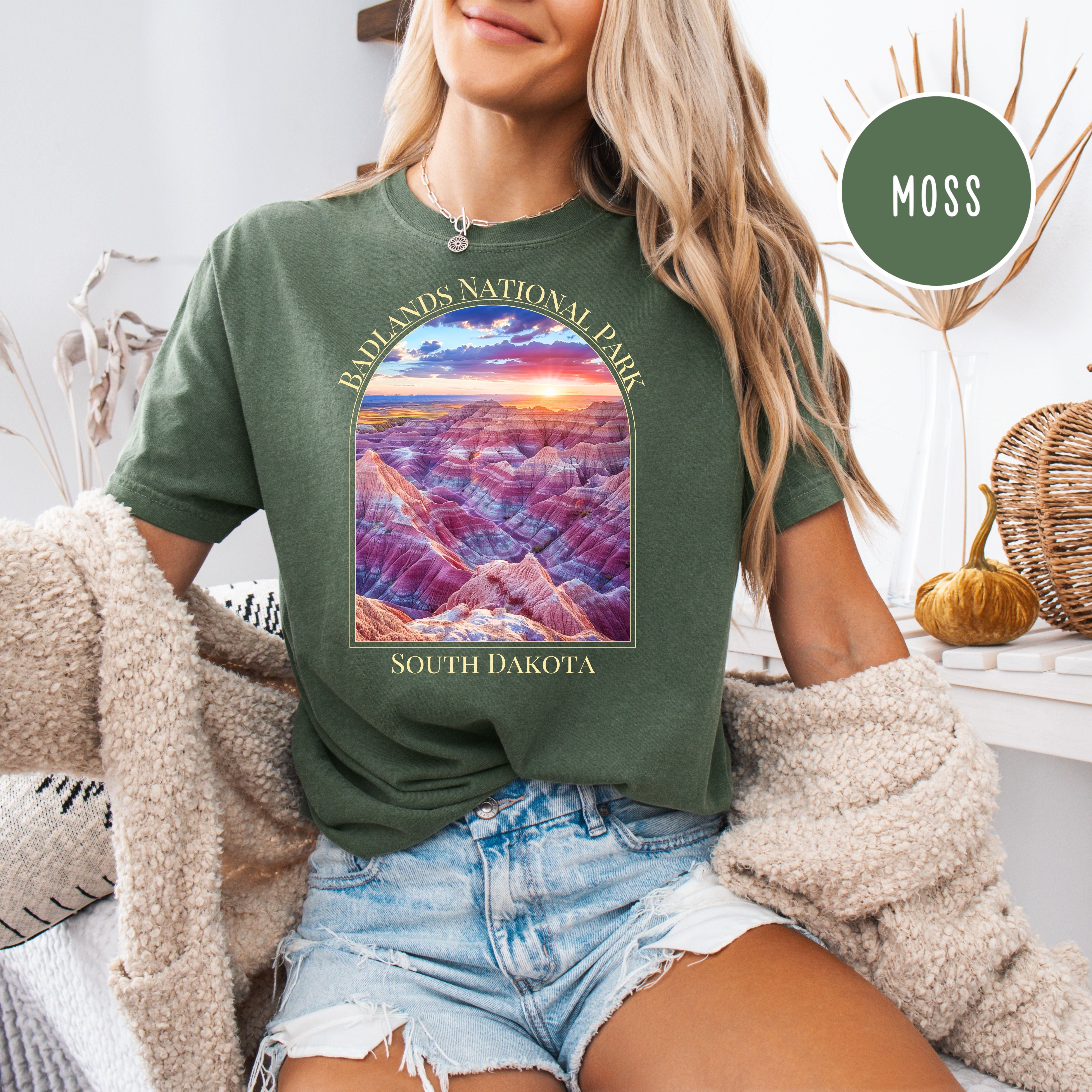 Badlands National Park South Dakota Comfort Colors Tee