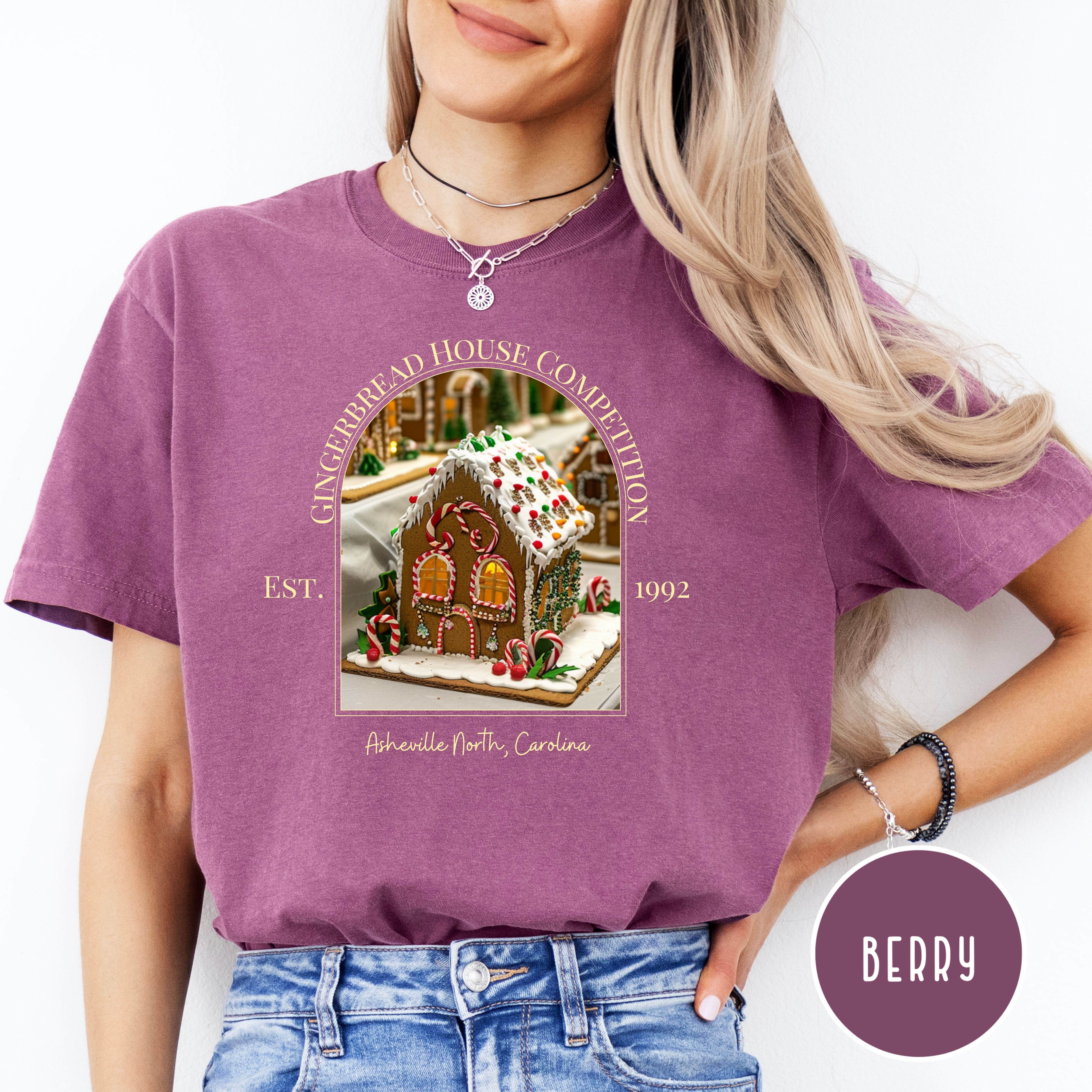 Asheville North Carolina Gingerbread House Competition Comfort Colors® Tee