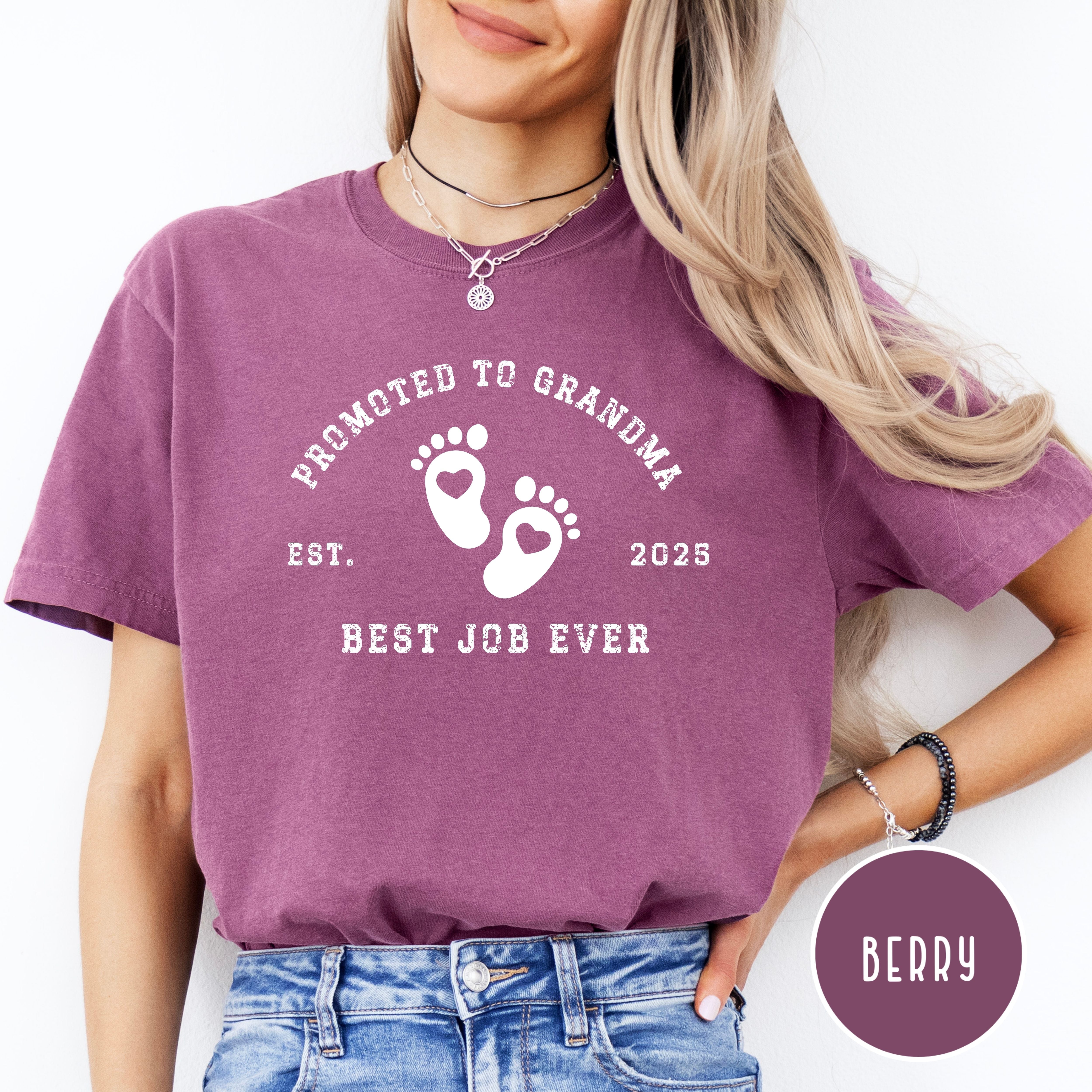 Promoted to Grandma Grunge Style Comfort Colors® Tee