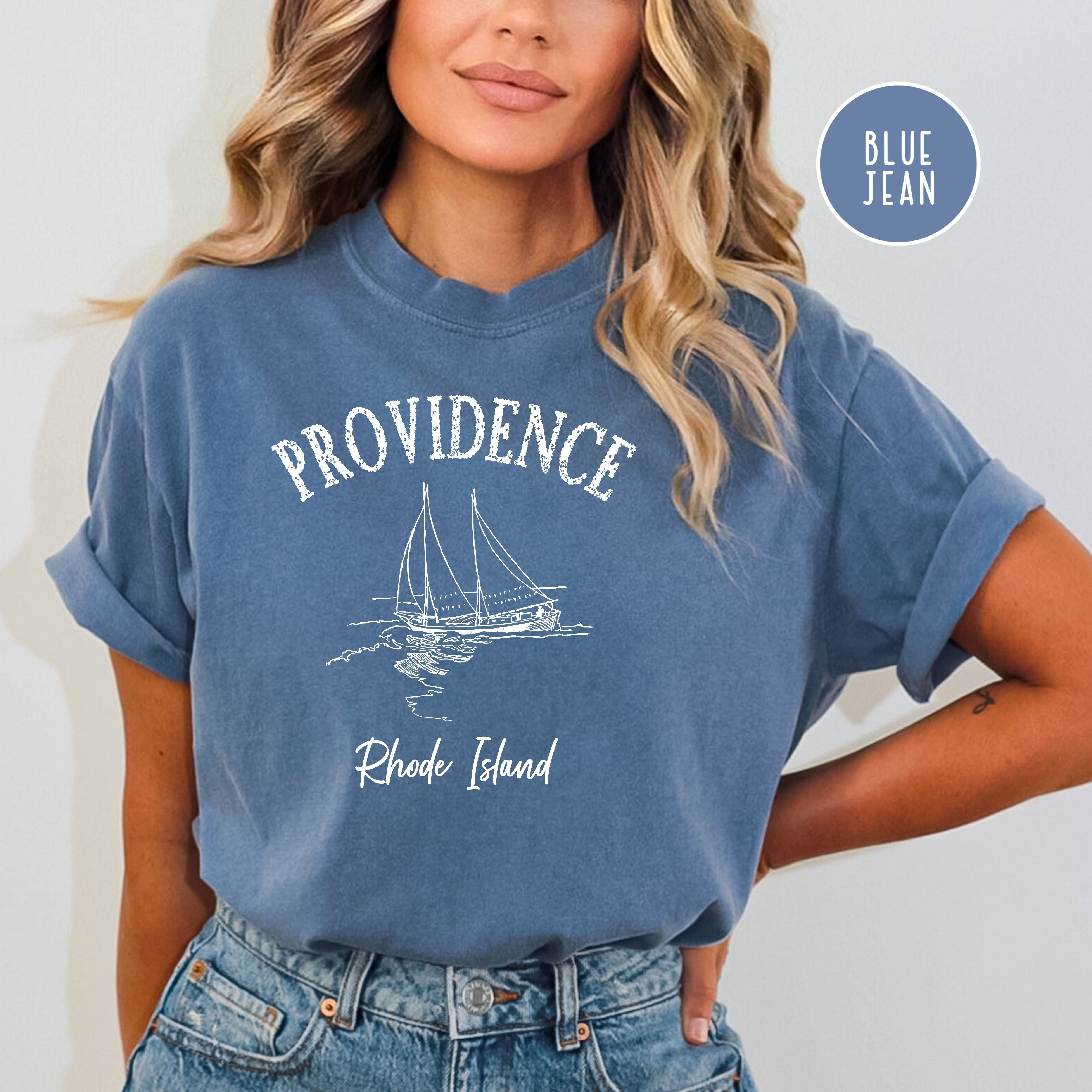 Providence Rhode Sailboat Comfort Colors® Tee