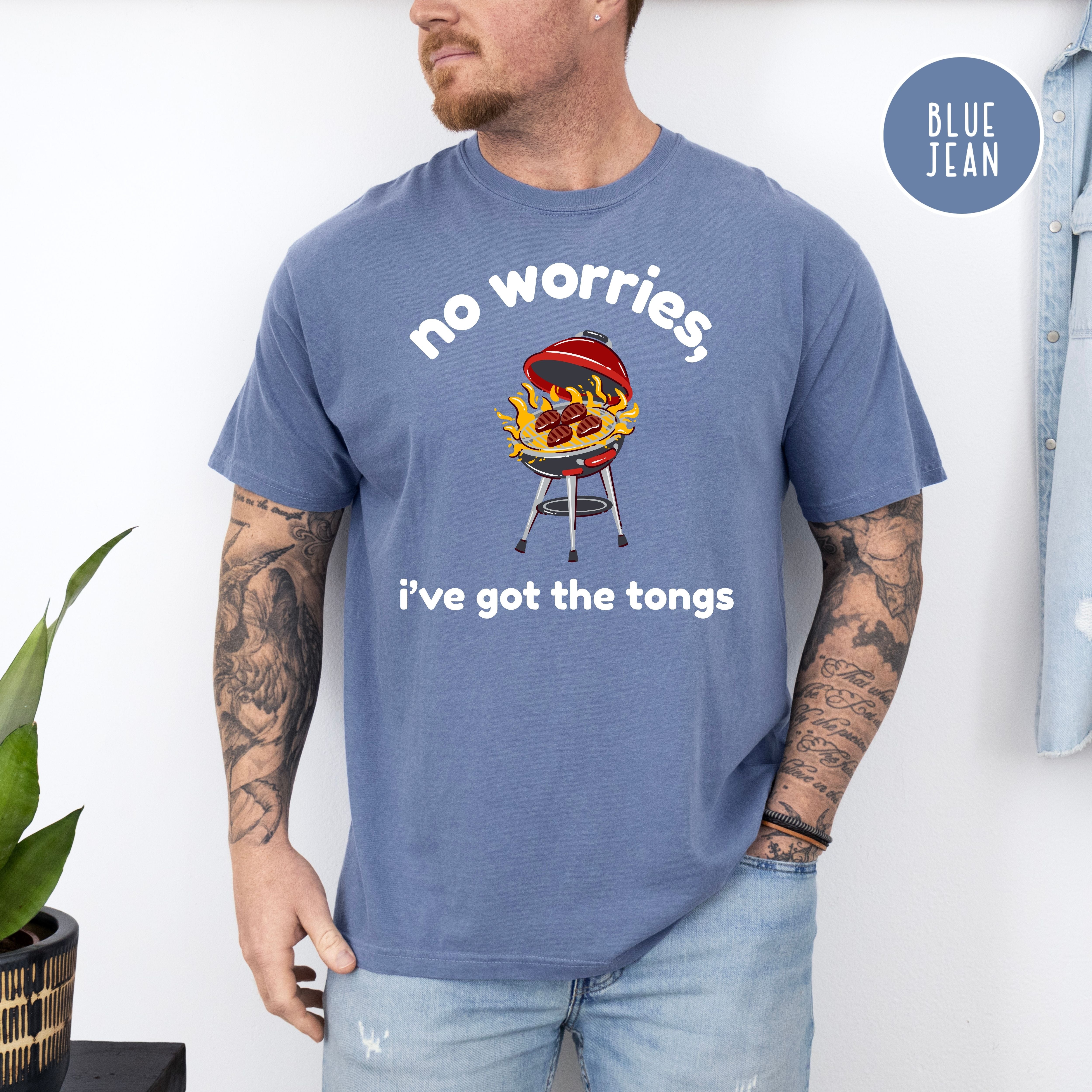 Funny Dad BBQ Comfort Colors Gift Shirt, Dad Who Love to Grill, Funny Father's Day Gift Shirt, Gift for Dad, Birthday Gift for Dad