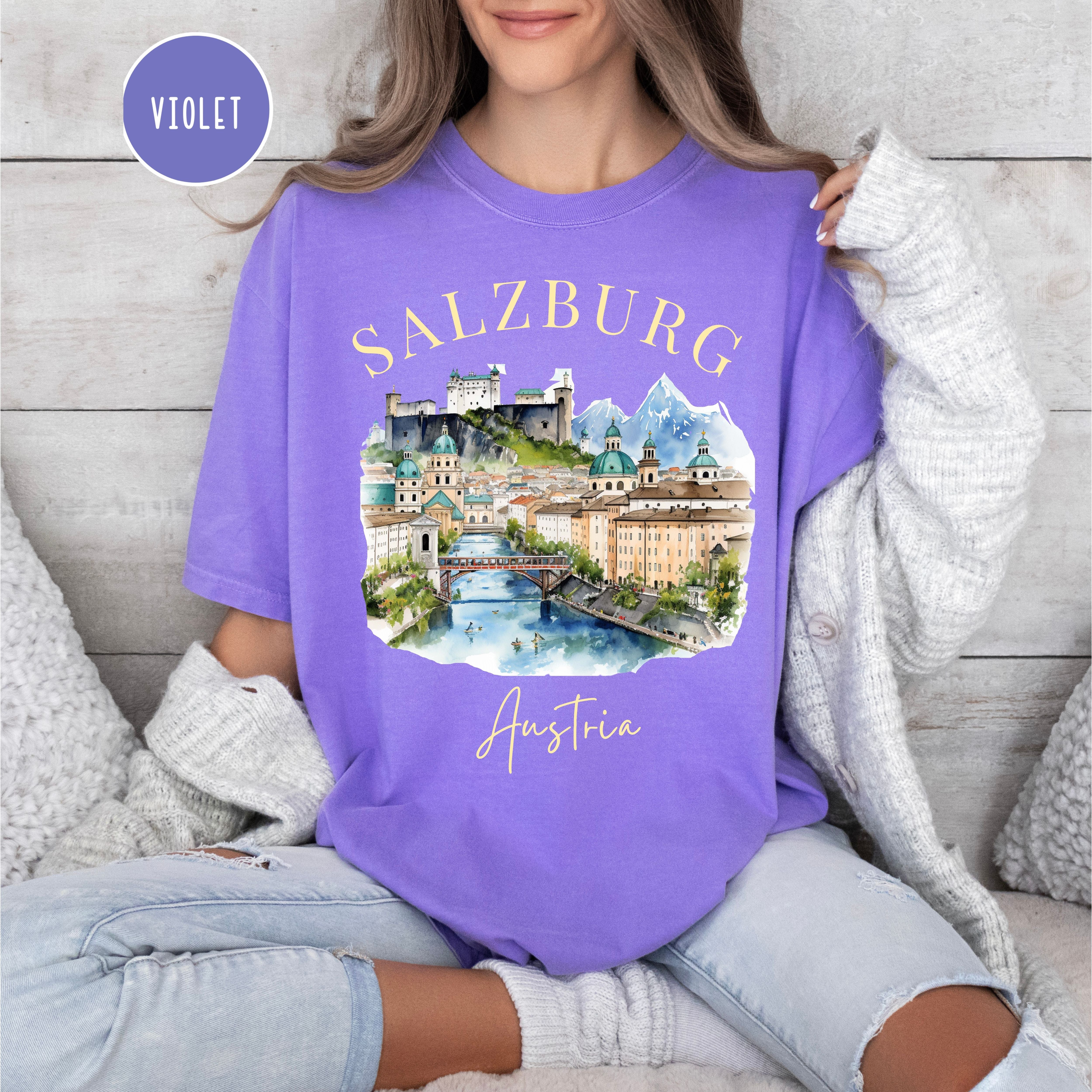 Salzburg Austria Comfort Colors Tee Shirt