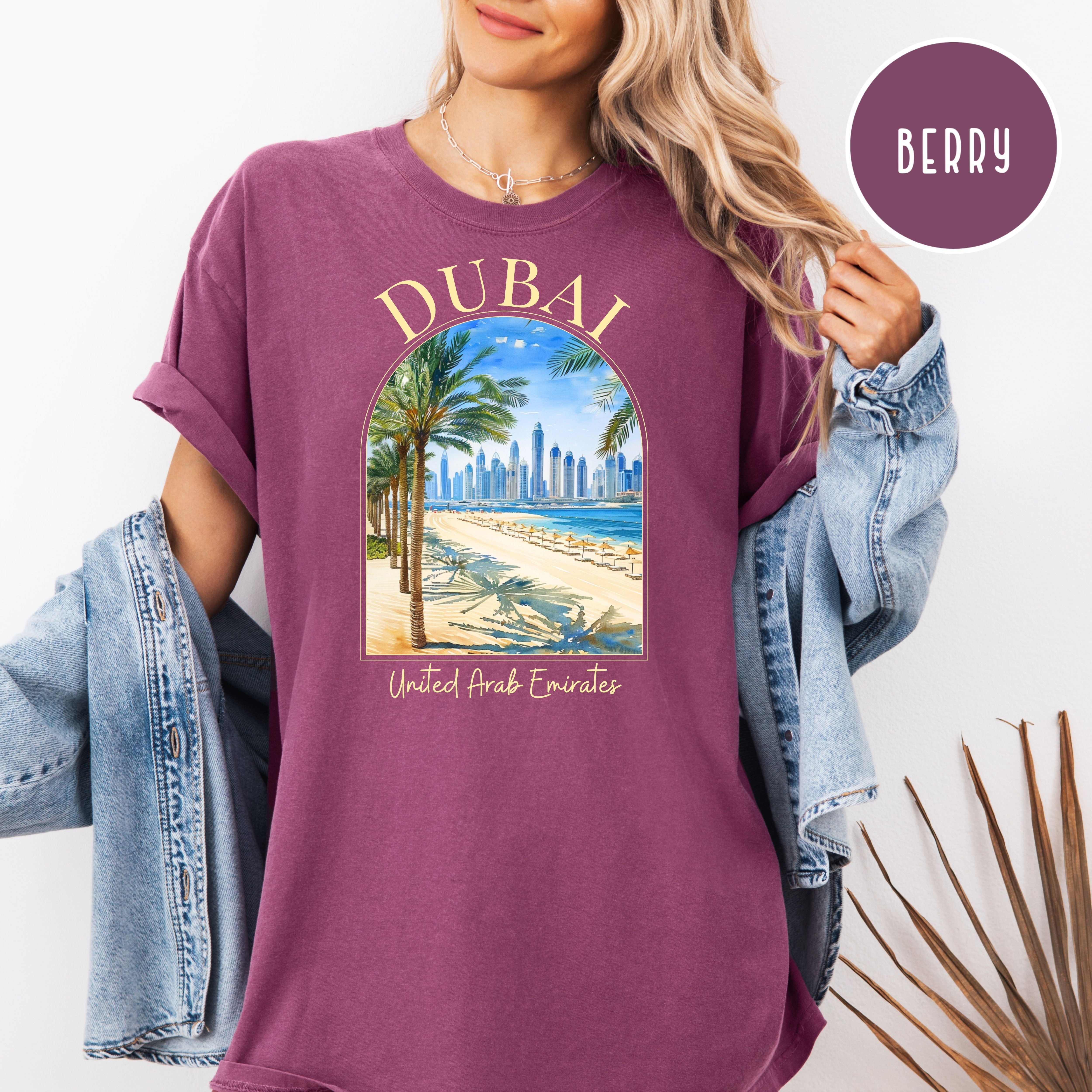 Dubai Comfort Colors Vacation Gift Tee Shirt