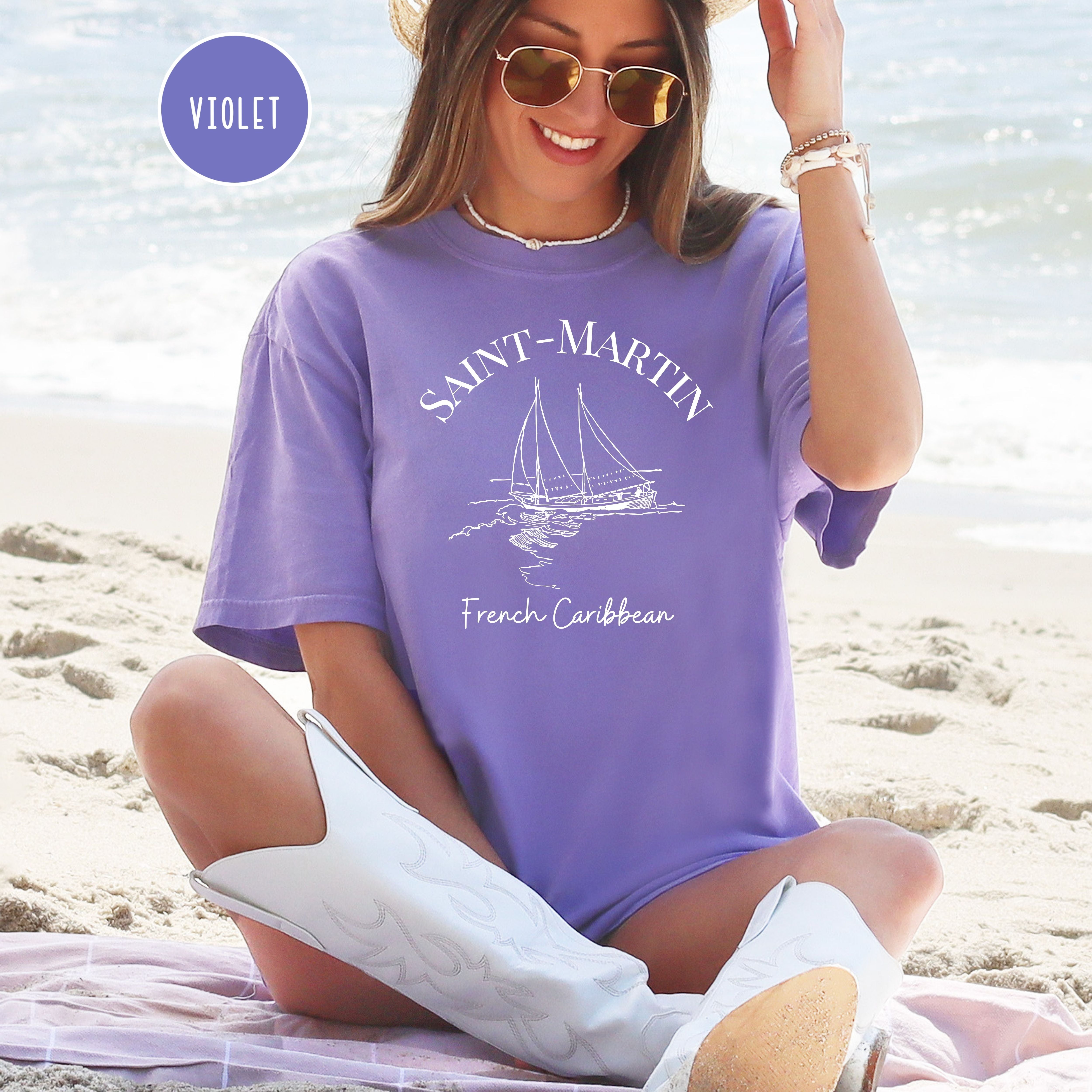 Saint Martin French Caribbean Comfort Colors® Tee
