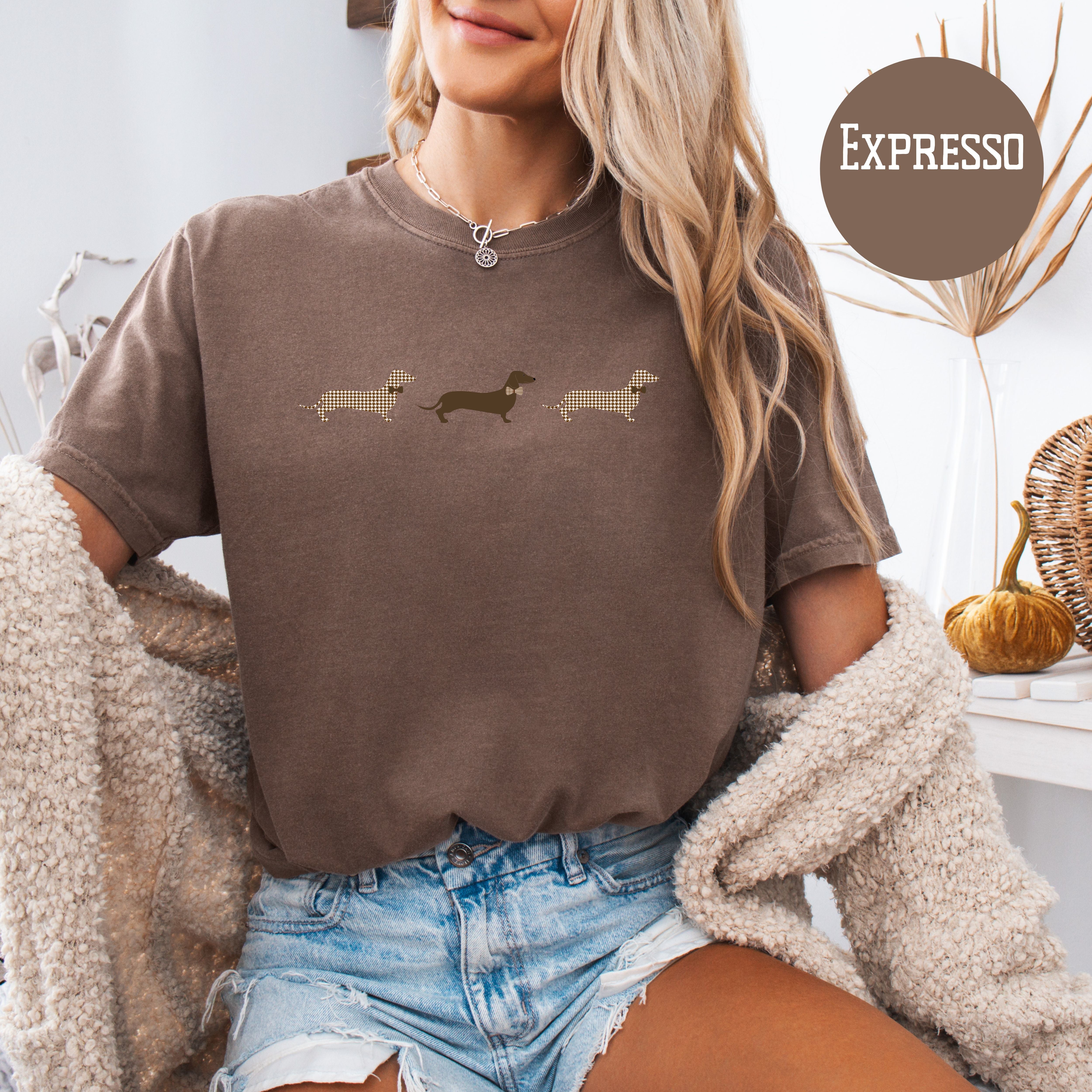 Houndstooth Dachshunds Comfort Colors® Tee