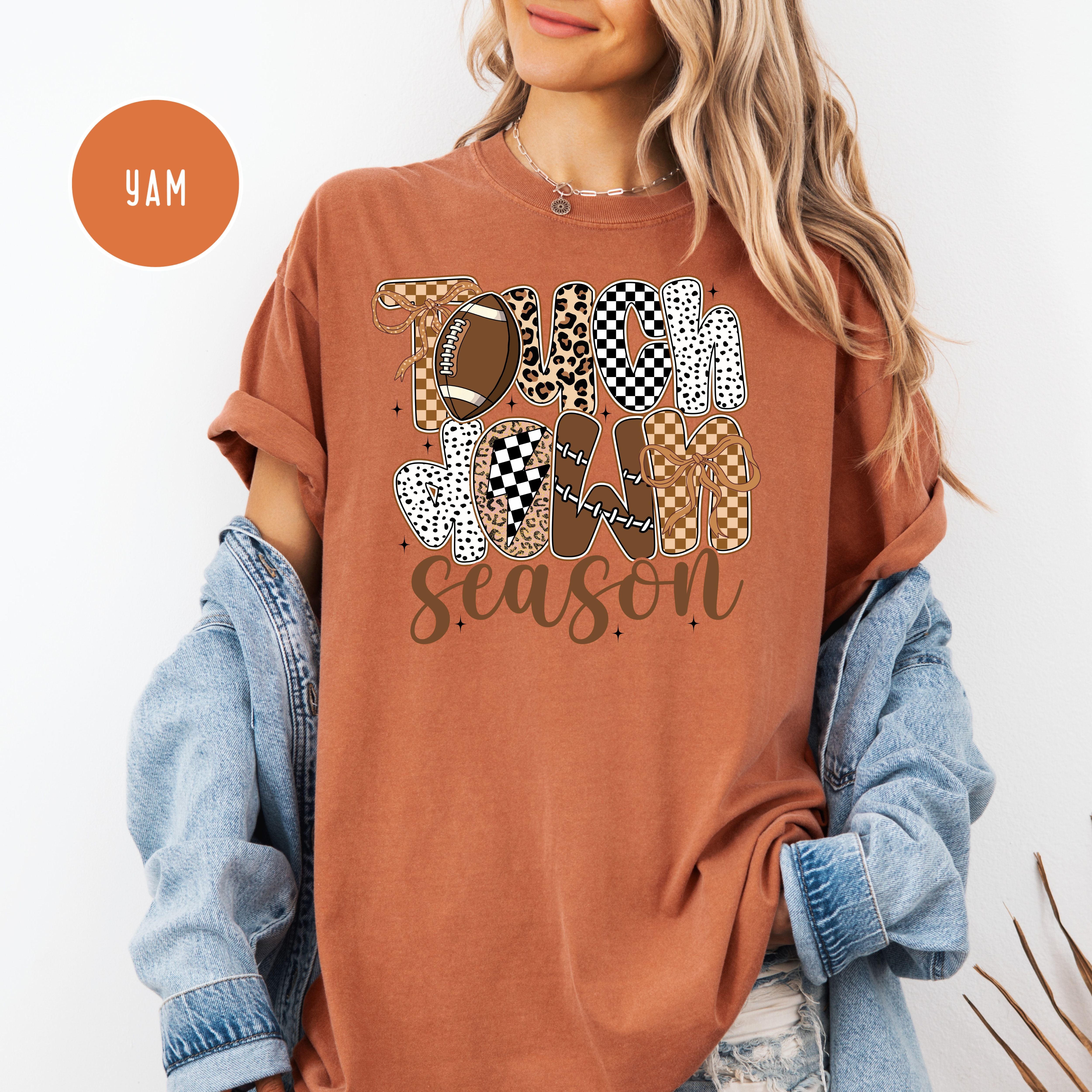 Touch Down Comfort Colors Game Day Shirts
