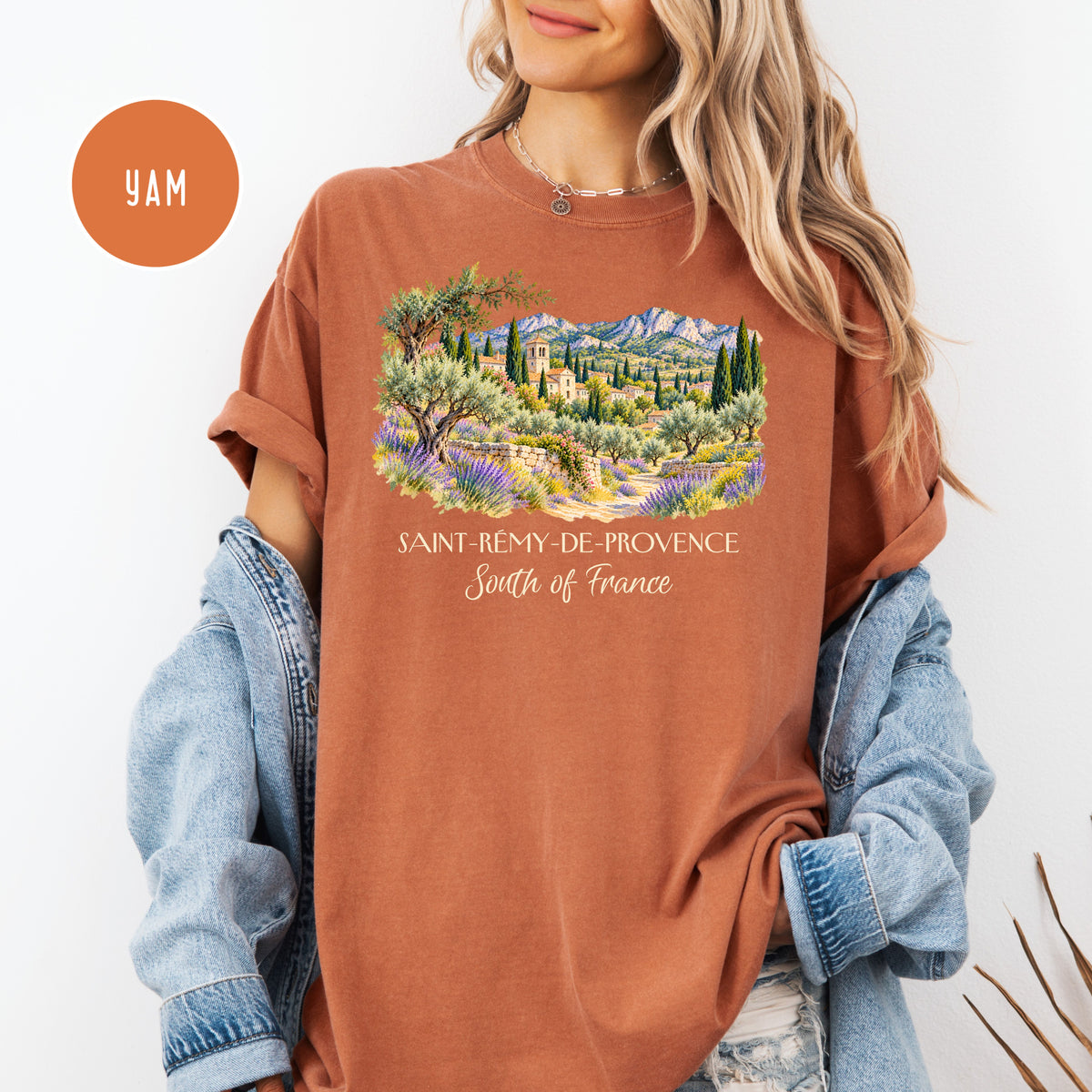 South of France Comfort Colors Vacation Gift Shirt, Saint Remy de Provence Shirt, Van Gogh Trail Gift Tee, France Travel, Van Gogh Fan Gift
