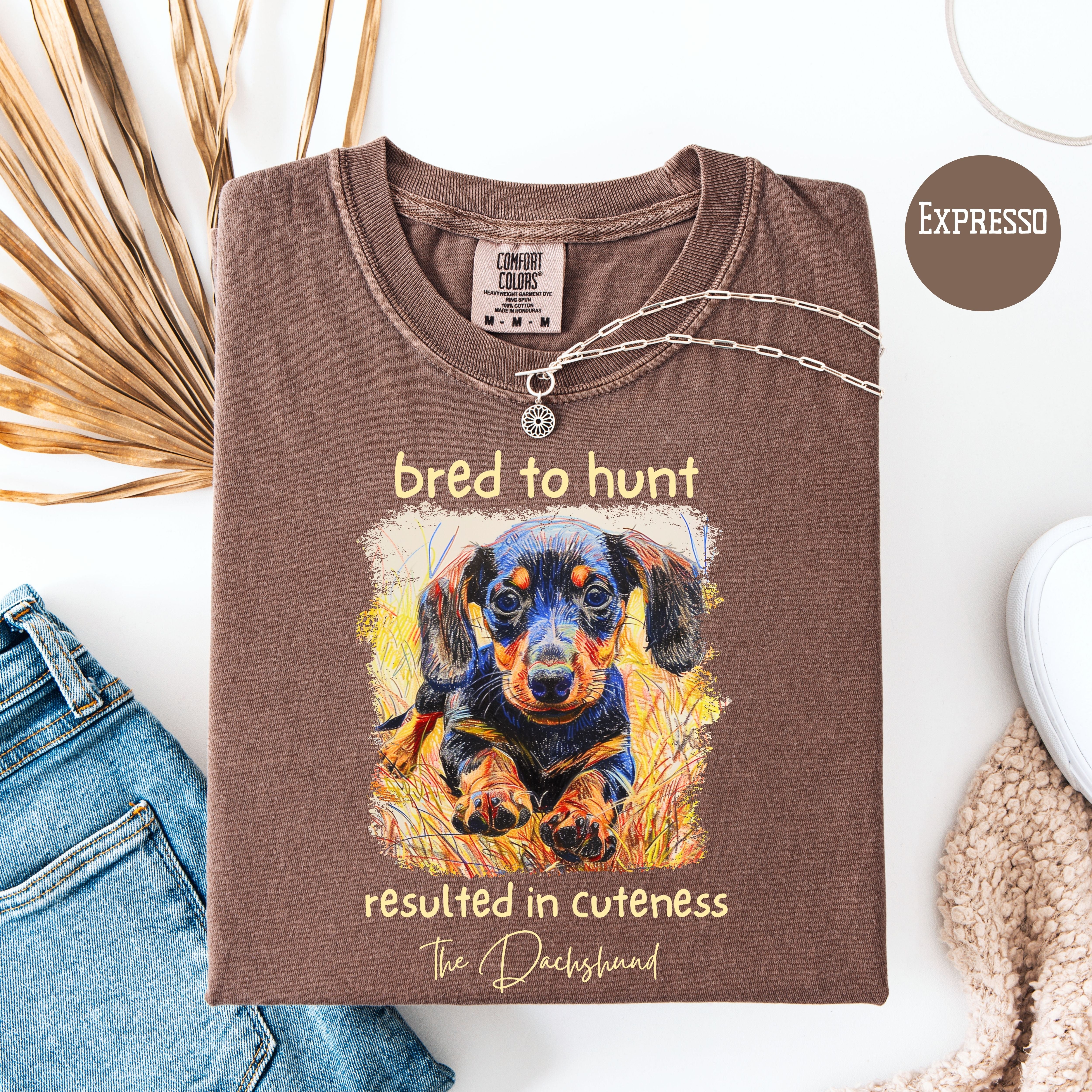Dachshund Mama Comfort Colors T-Shirt, Doxie Lover Cuteness Shirt, Weiner Dog Lover Shirt, Dachshund Gift Shirt