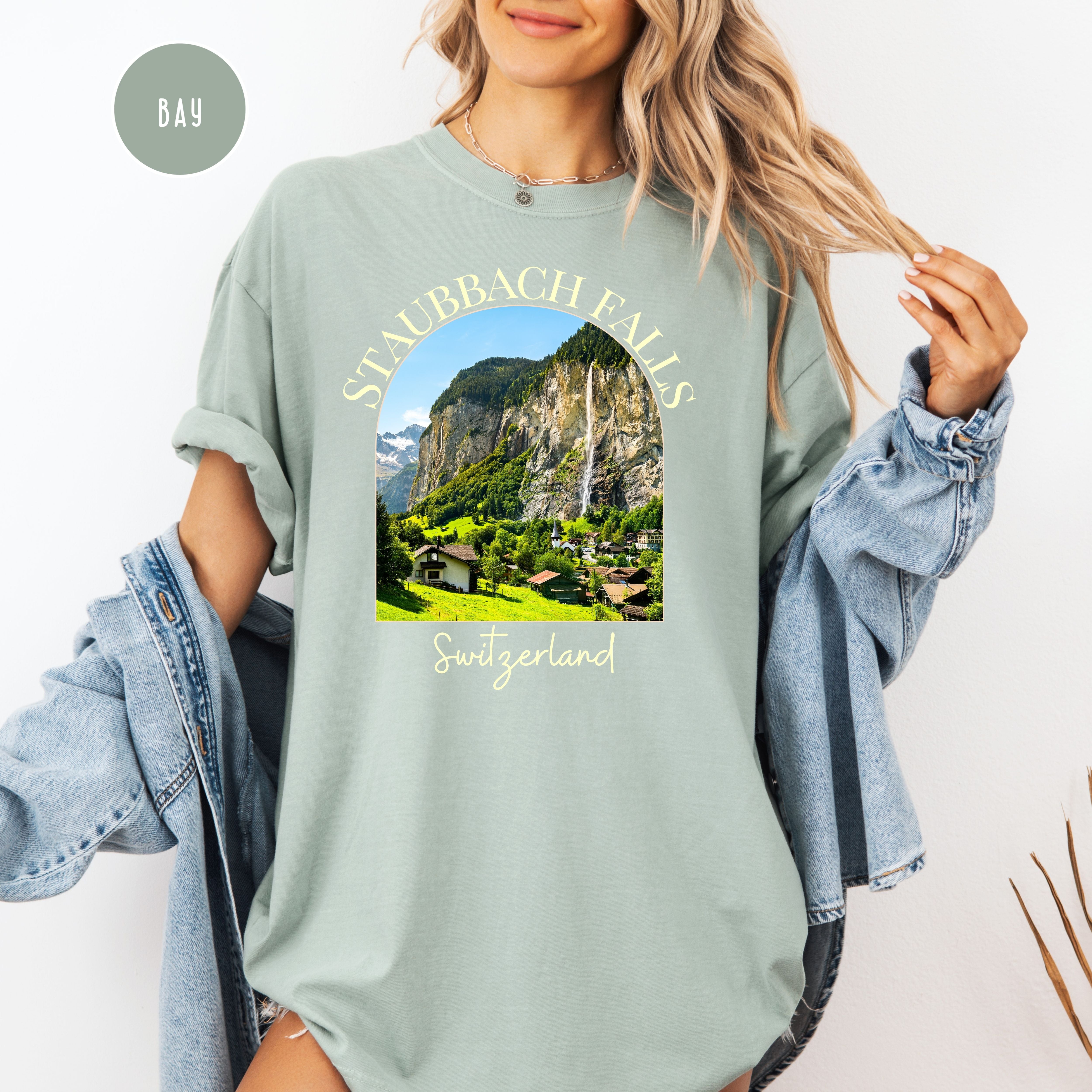 Switzerland Staubbach Falls Comfort Colors® Tee