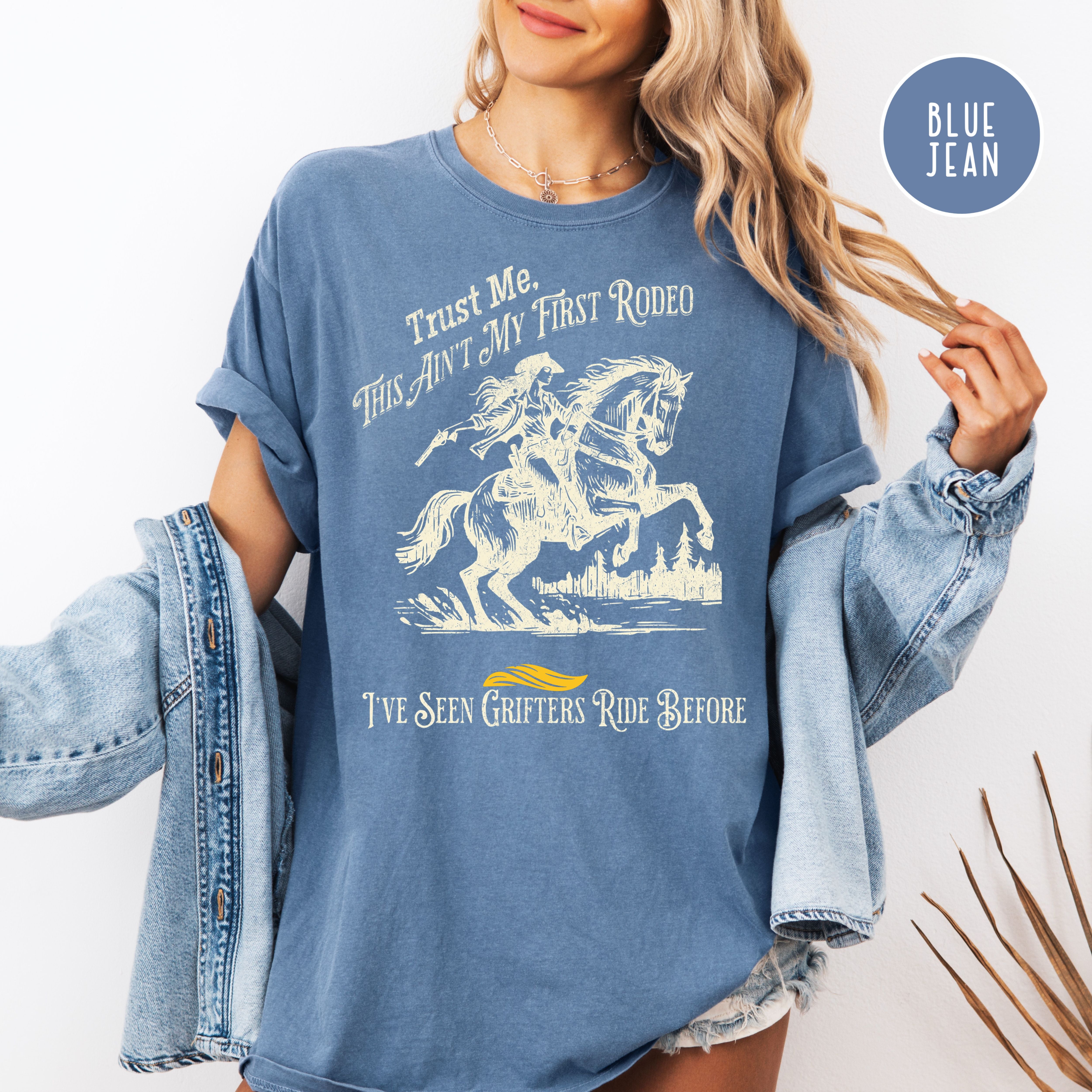 Anti Trump Not My First Rodeo Comfort Colors Political Tee Shirt