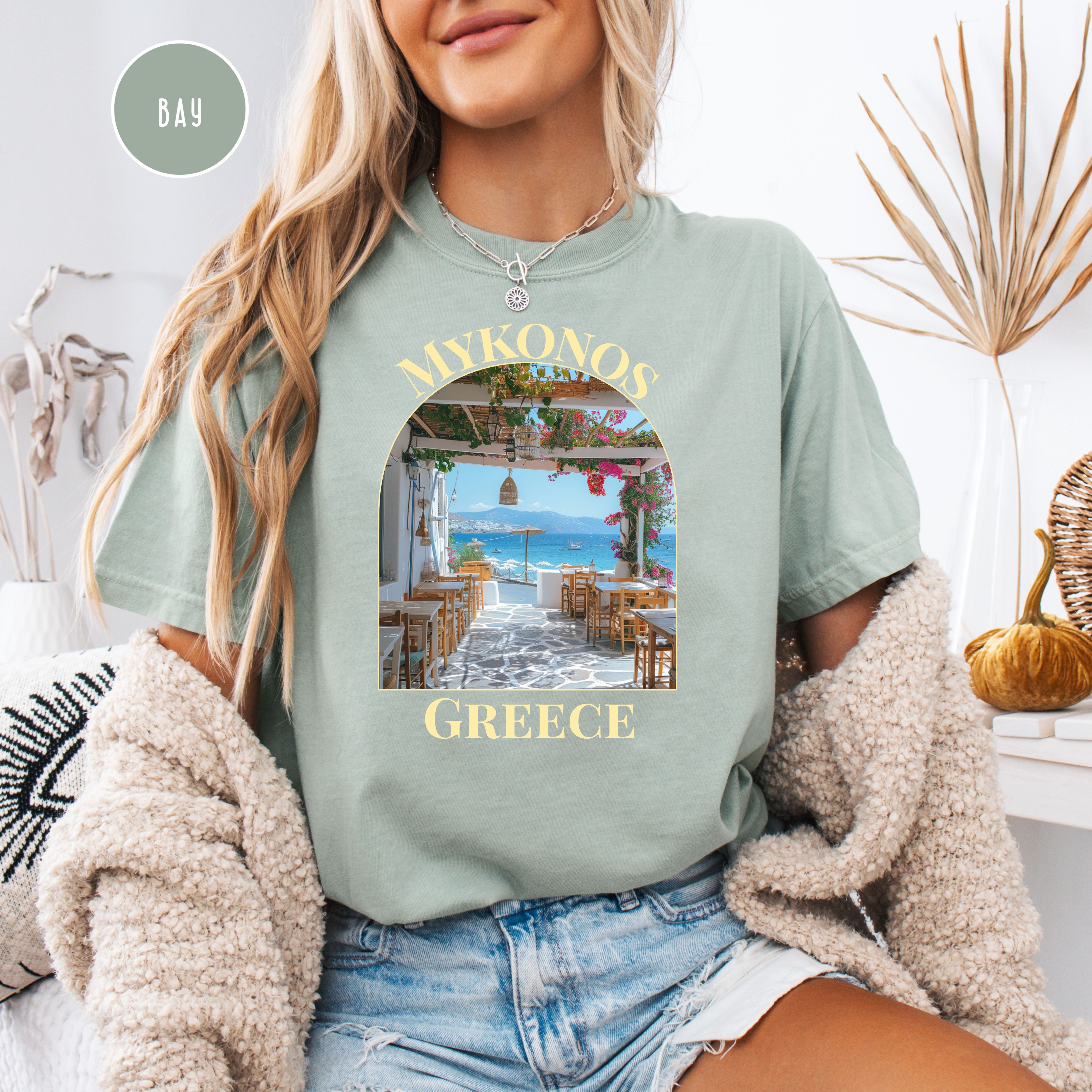 Mykonos Greek Island Vacation Comfort Colors® Tee