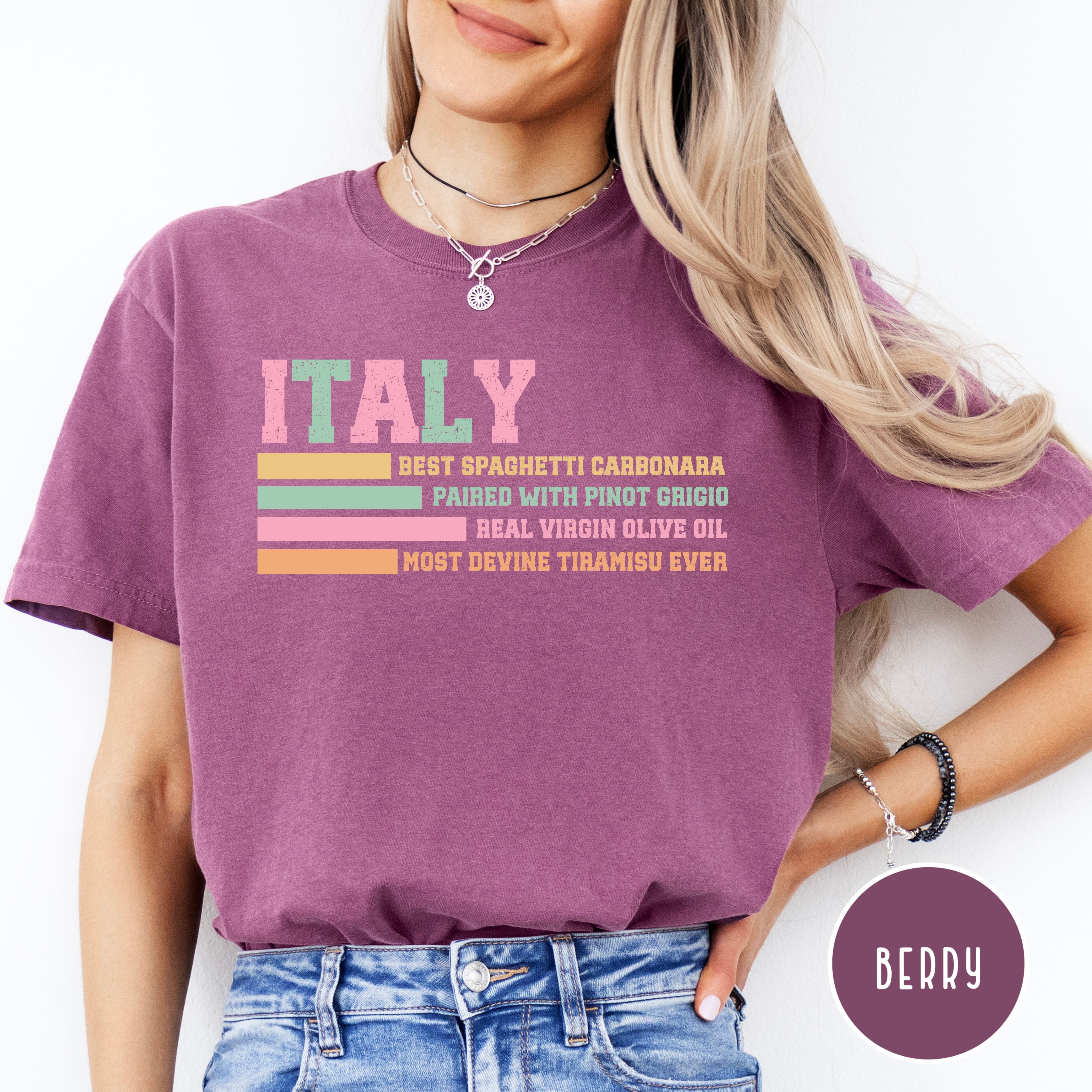 Italian Food Lover, Italy Vacation Gift Comfort Colors® Tee