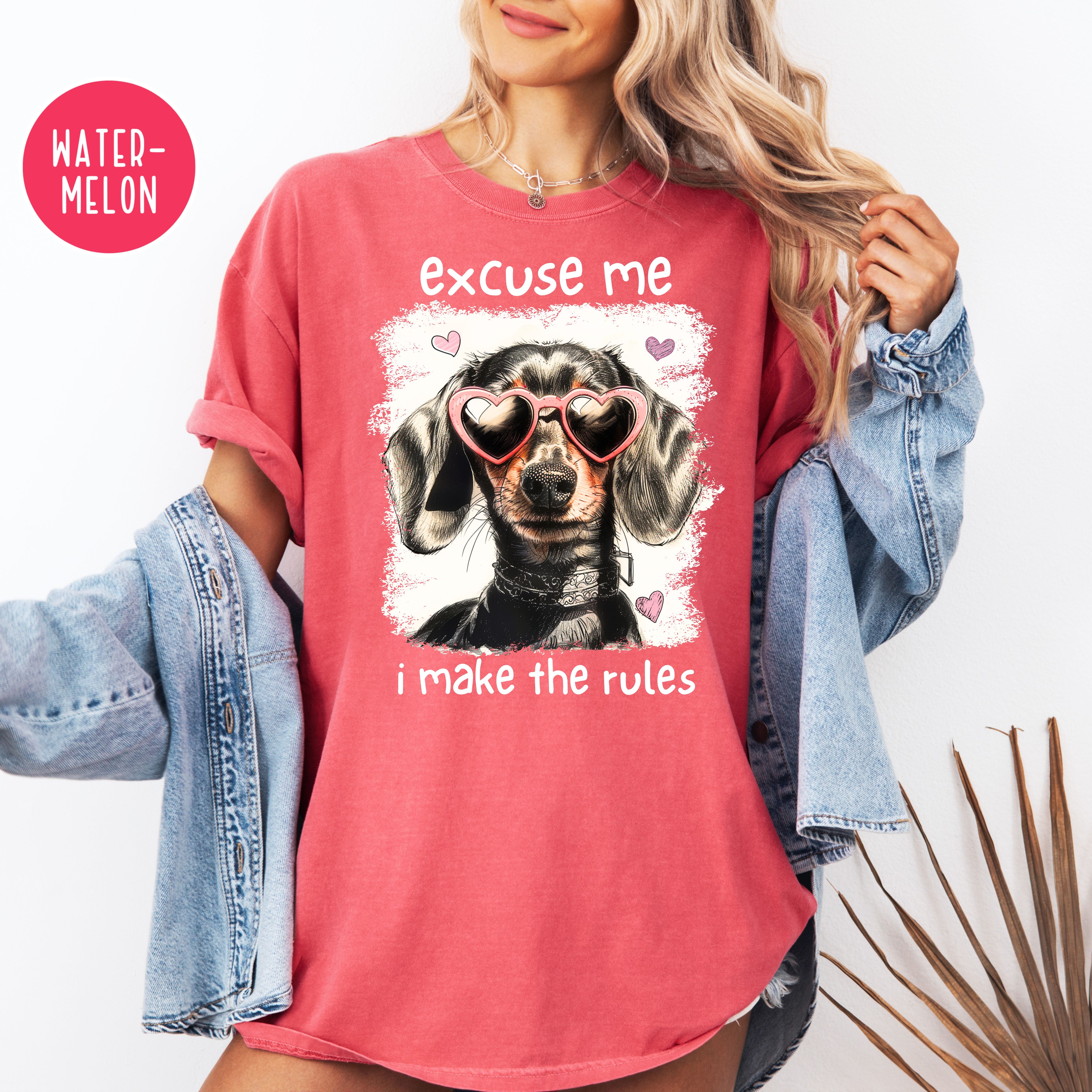 Funny Dog Lover Comfort Colors T-Shirt, Oldest Child Humor, Dog Mom Gift Shirt, Dachshund Lover Tee, Doxie Lover, Sausage Dog Funny Shirt
