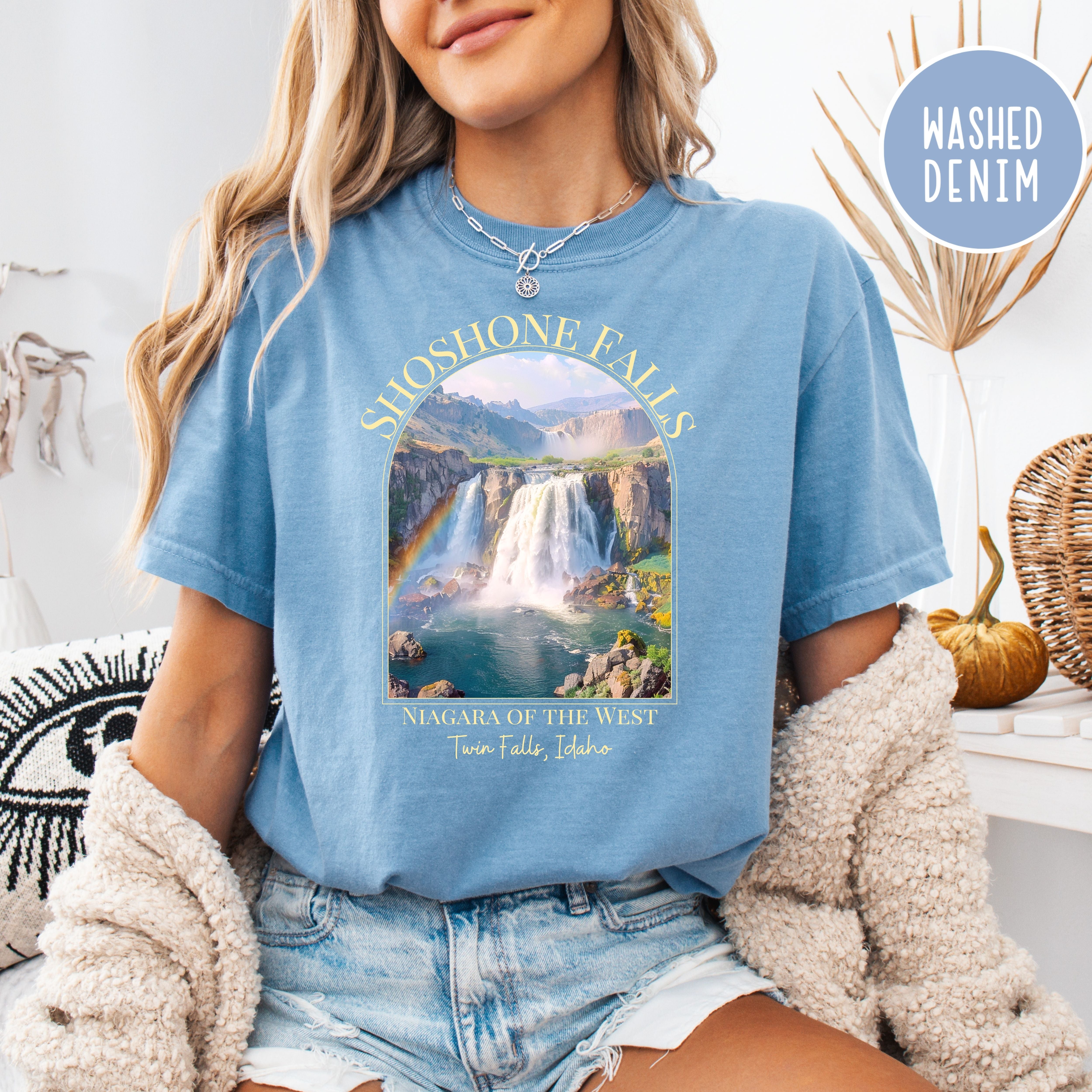 Shoshone Falls Idaho, Niagra of the West Comfort Colors® Tee