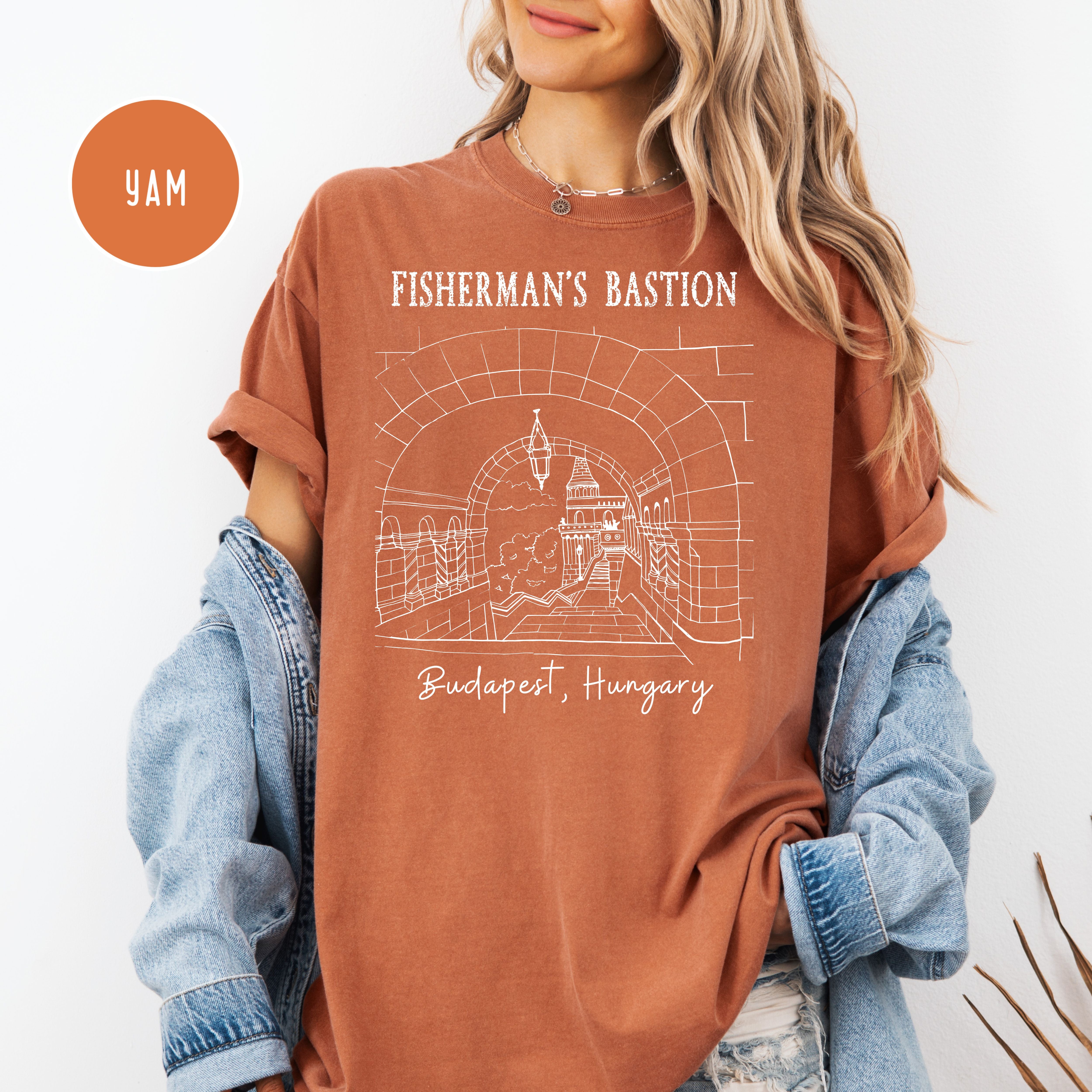 Budapest Hungary Fisherman's Bastion Comfort Colors Tee