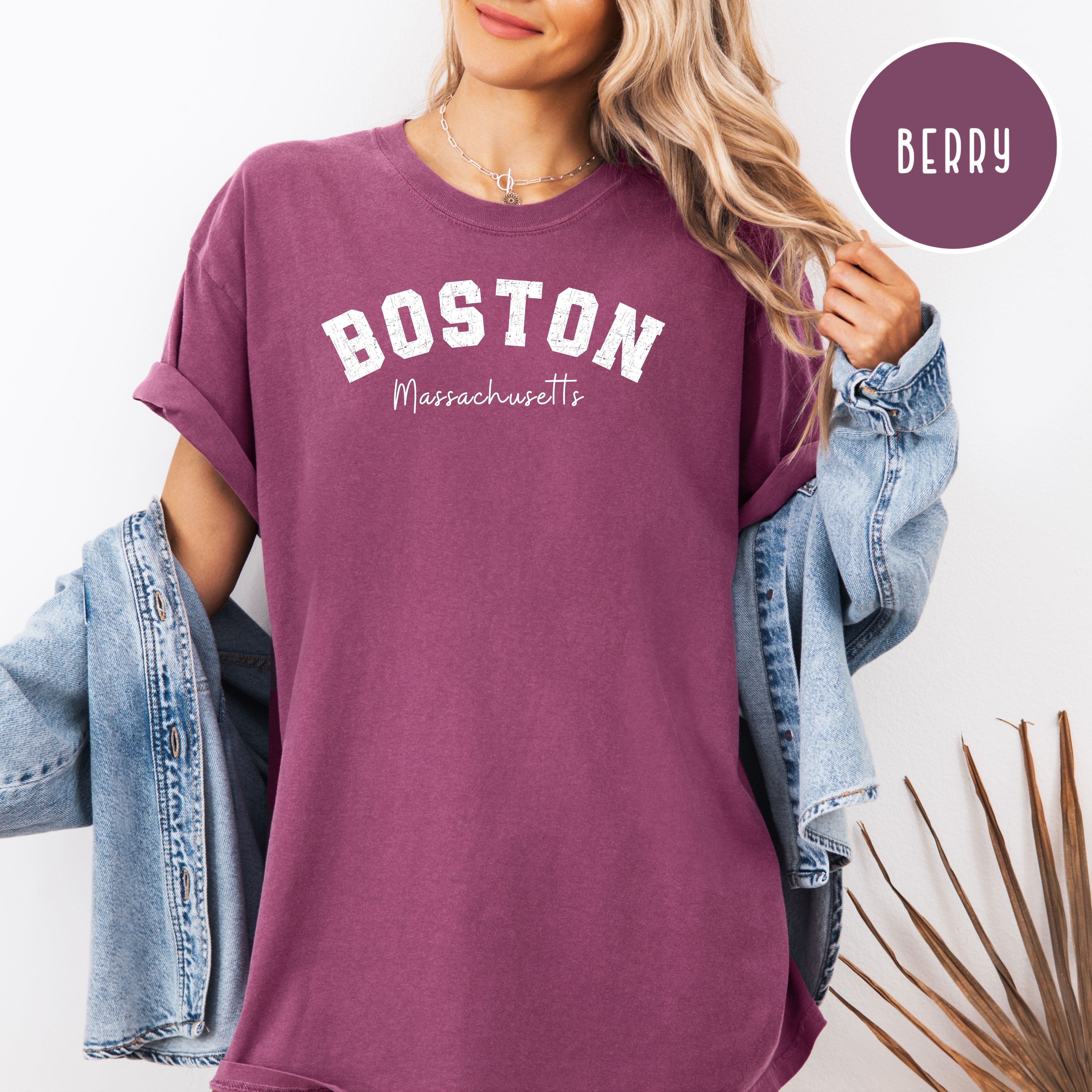 Boston Comfort Colors Brand Shirt, Boston Vacation Gift Shirt