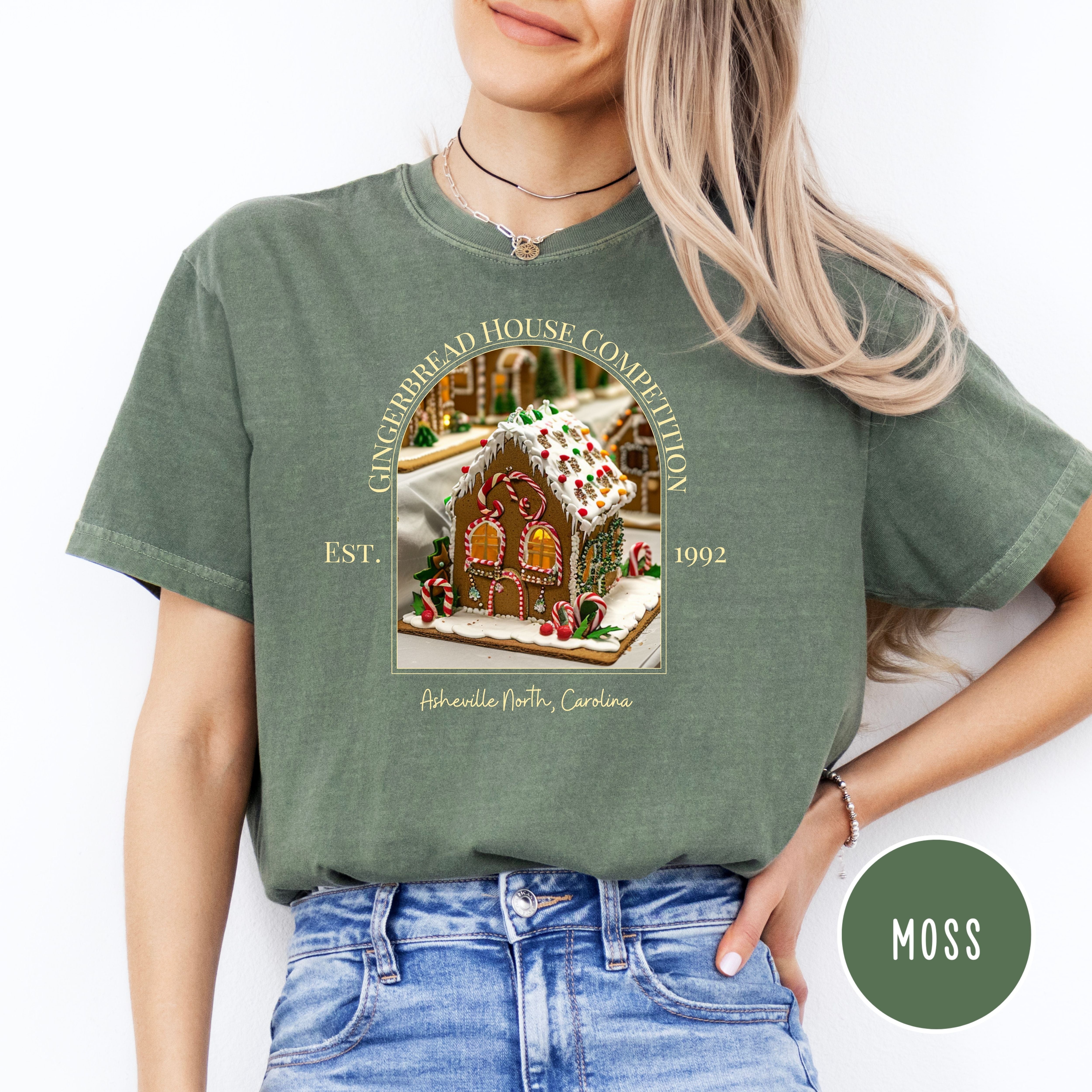 Asheville North Carolina Gingerbread House Competition Comfort Colors® Tee